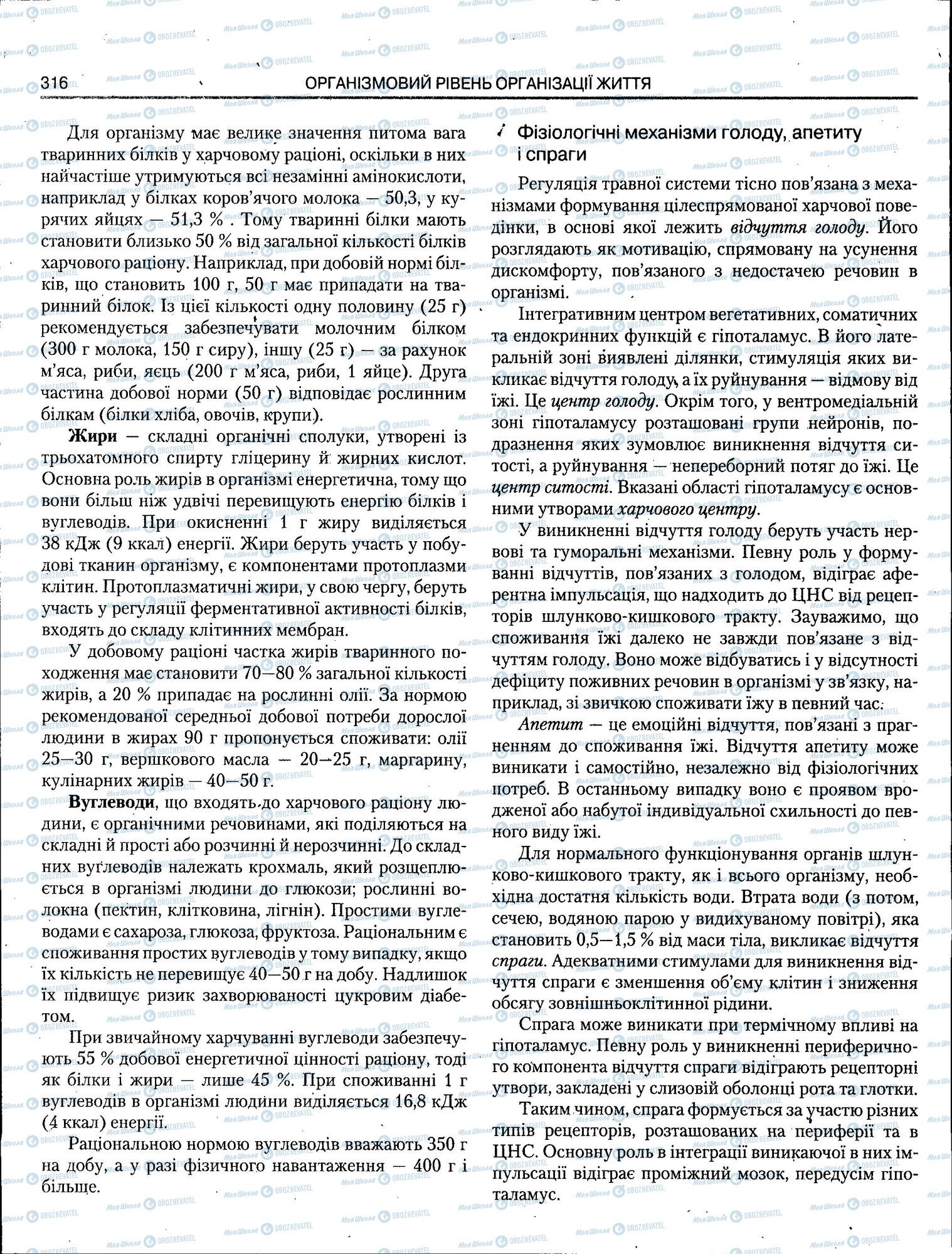 ЗНО Біологія 11 клас сторінка 316