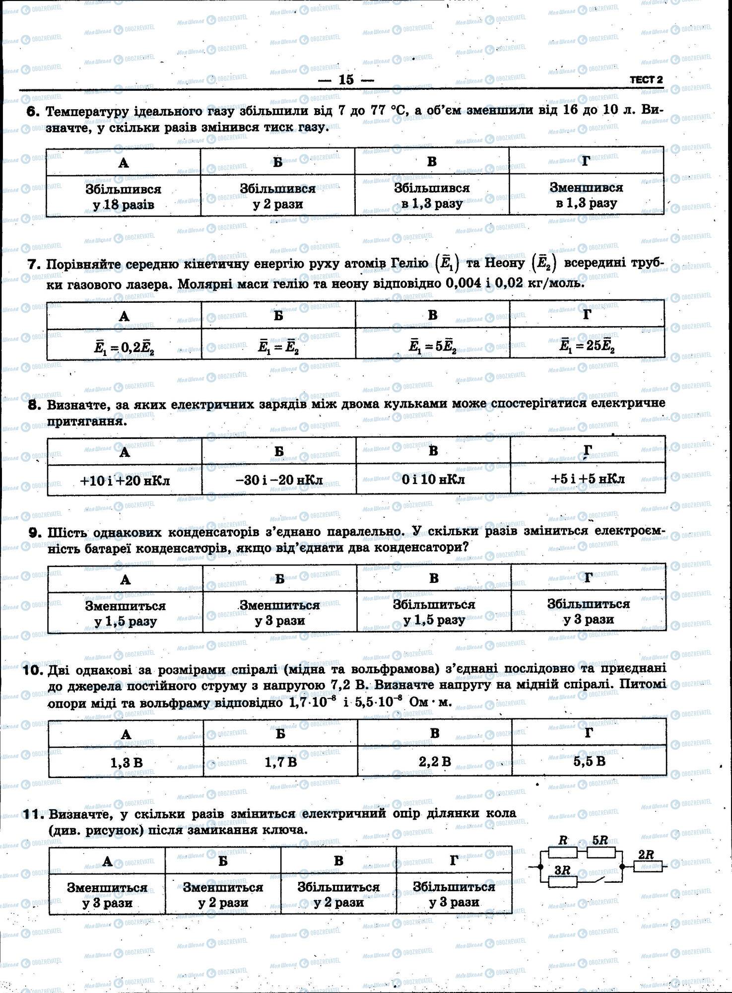 ЗНО Физика 11 класс страница 015