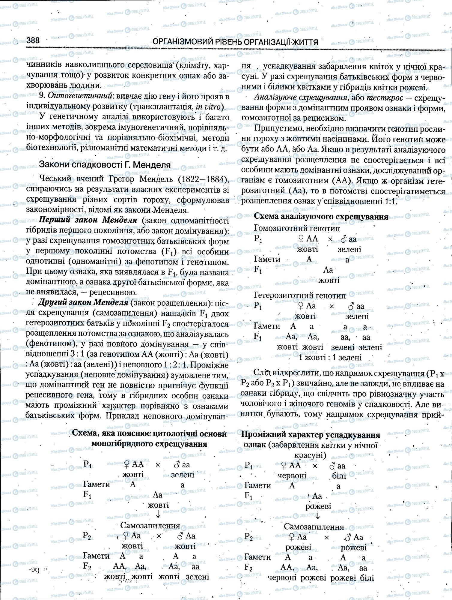 ЗНО Біологія 11 клас сторінка 388