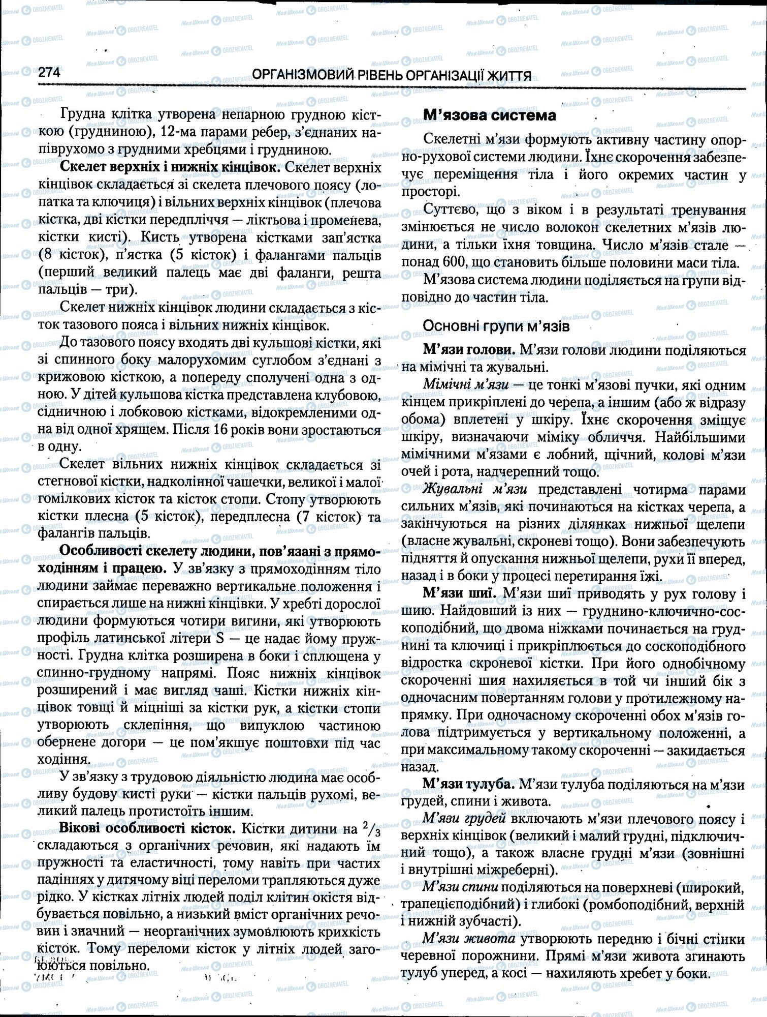 ЗНО Біологія 11 клас сторінка 274