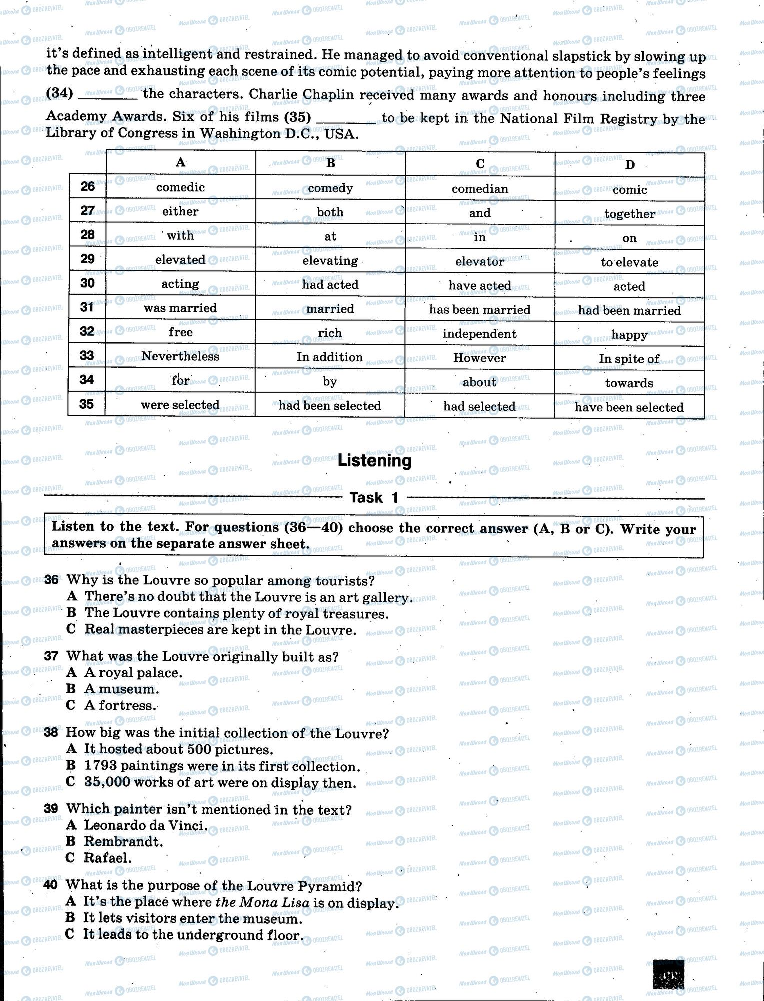 ЗНО Англійська мова 11 клас сторінка 409