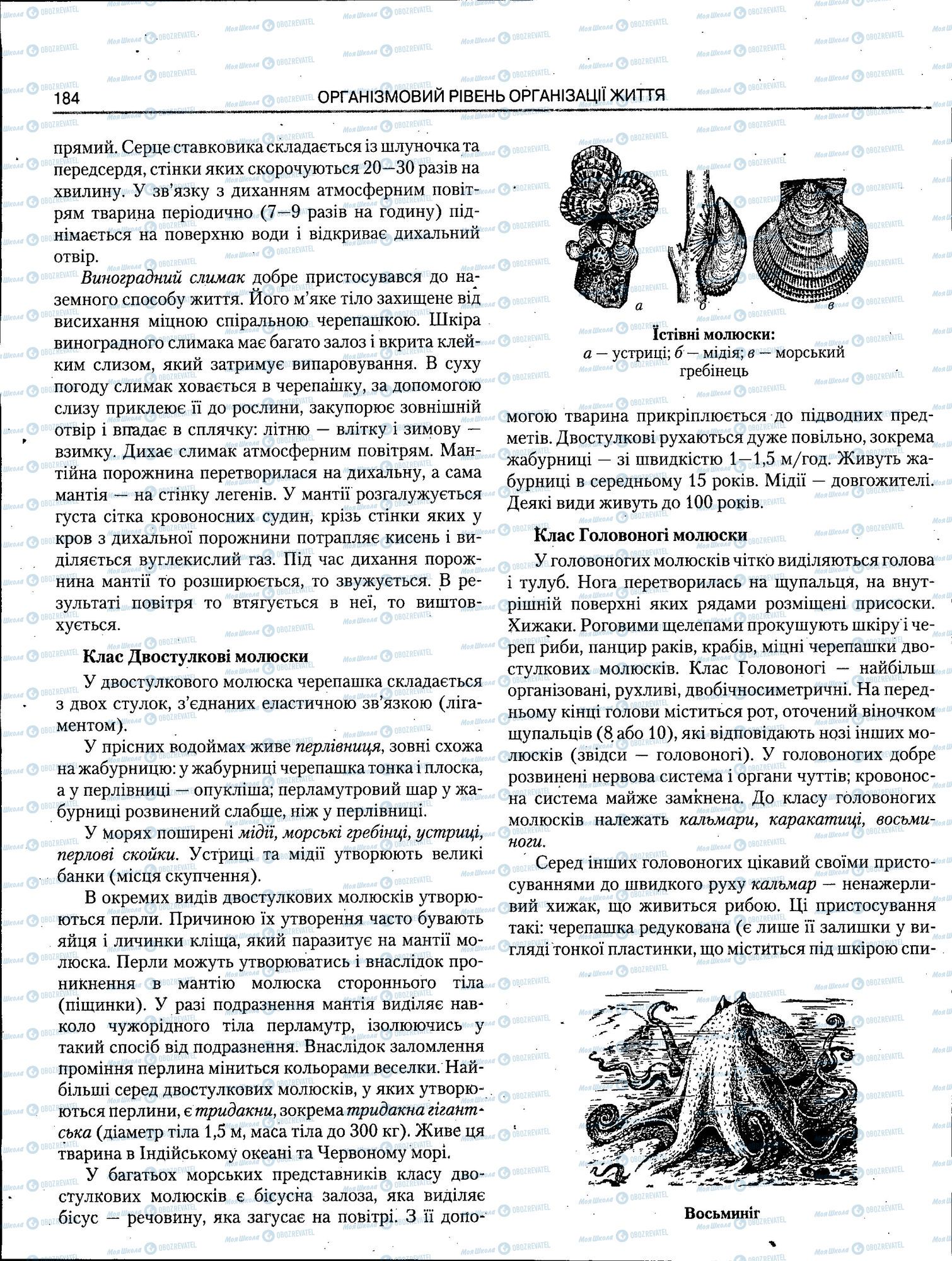 ЗНО Биология 11 класс страница 184