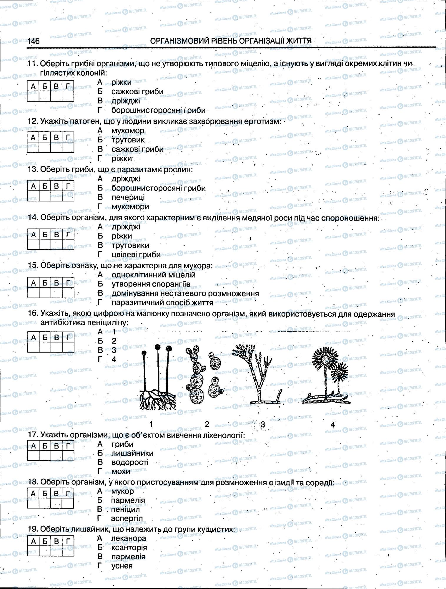 ЗНО Біологія 11 клас сторінка 146