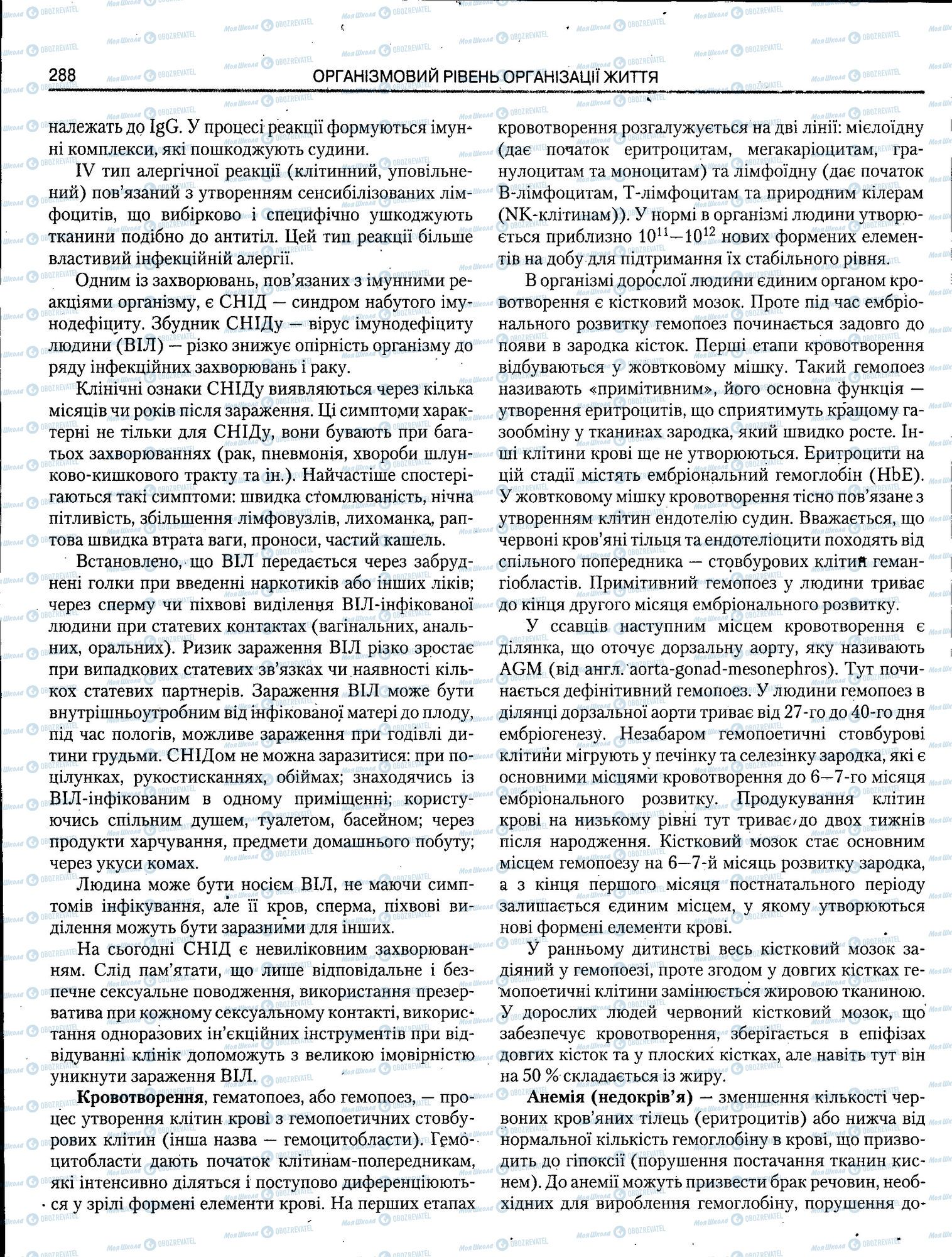ЗНО Біологія 11 клас сторінка 288