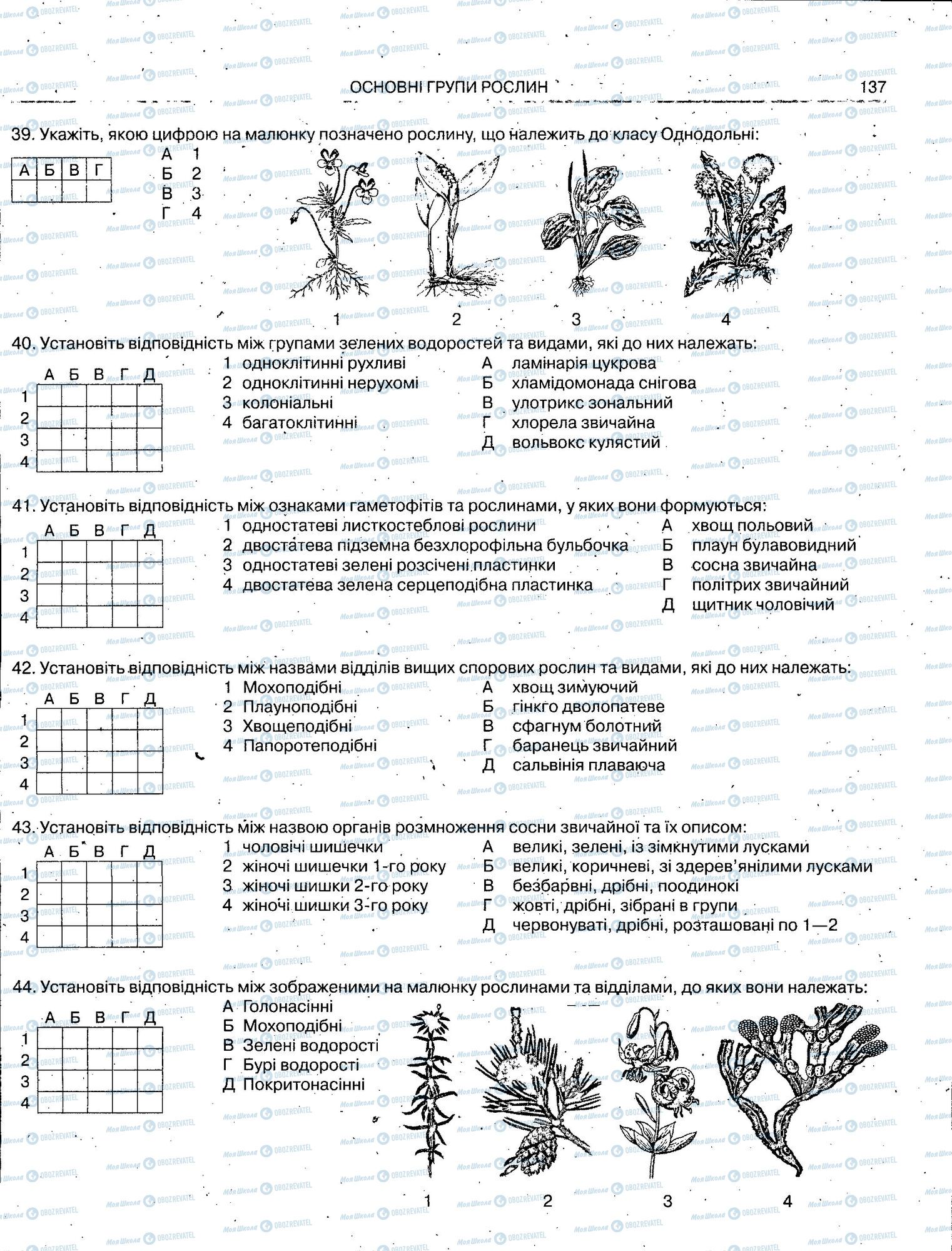 ЗНО Біологія 11 клас сторінка 137