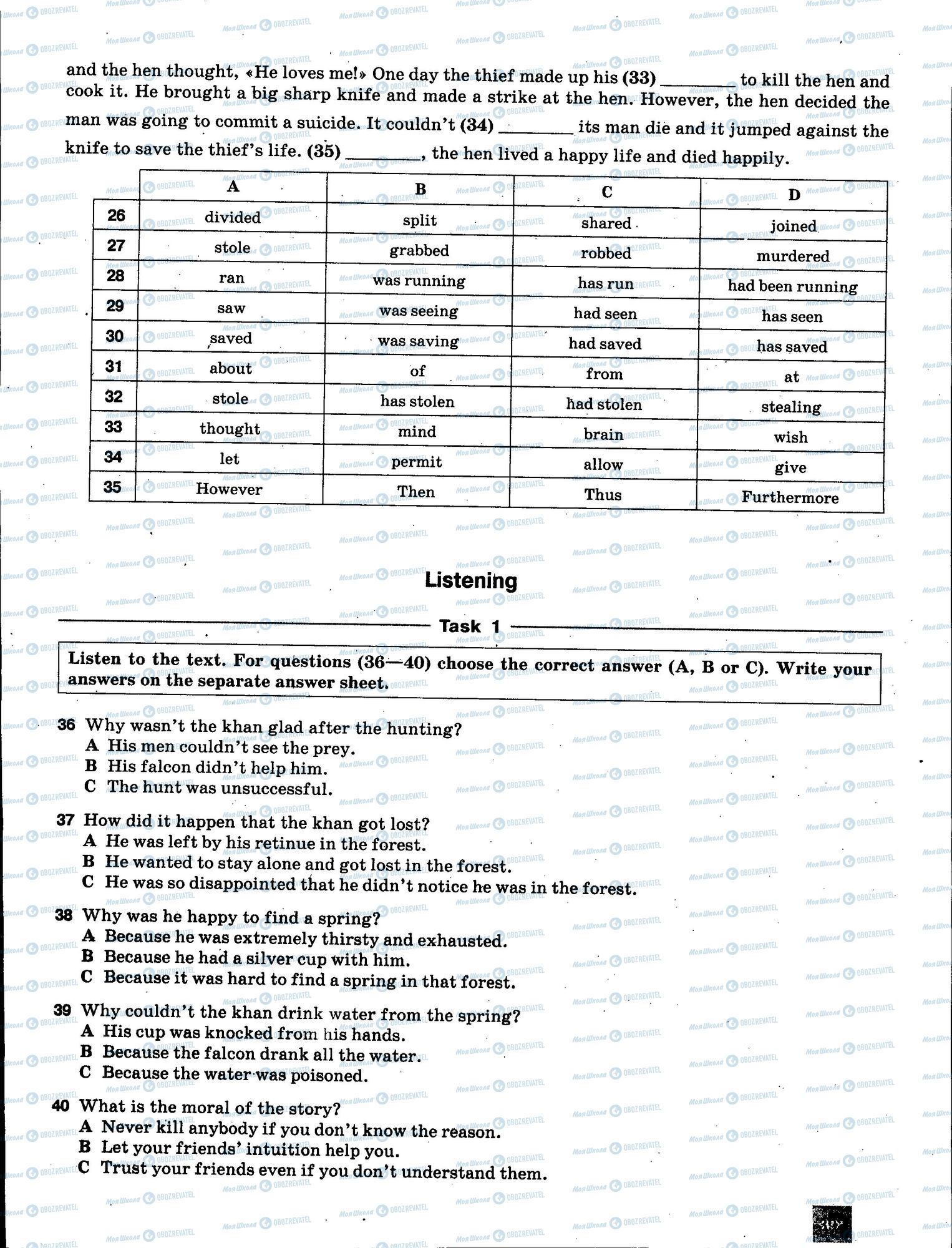 ЗНО Англійська мова 11 клас сторінка 393
