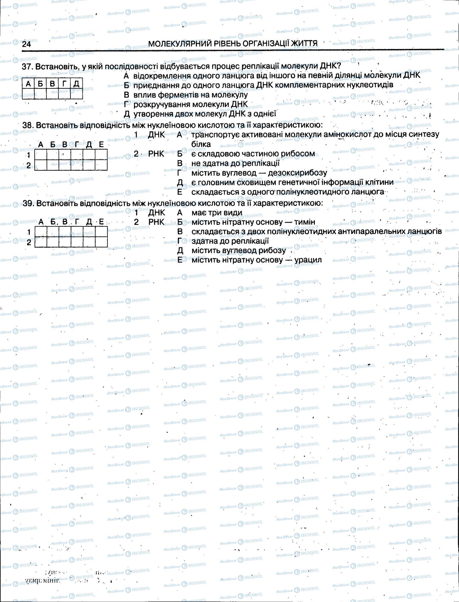 ЗНО Біологія 11 клас сторінка 024