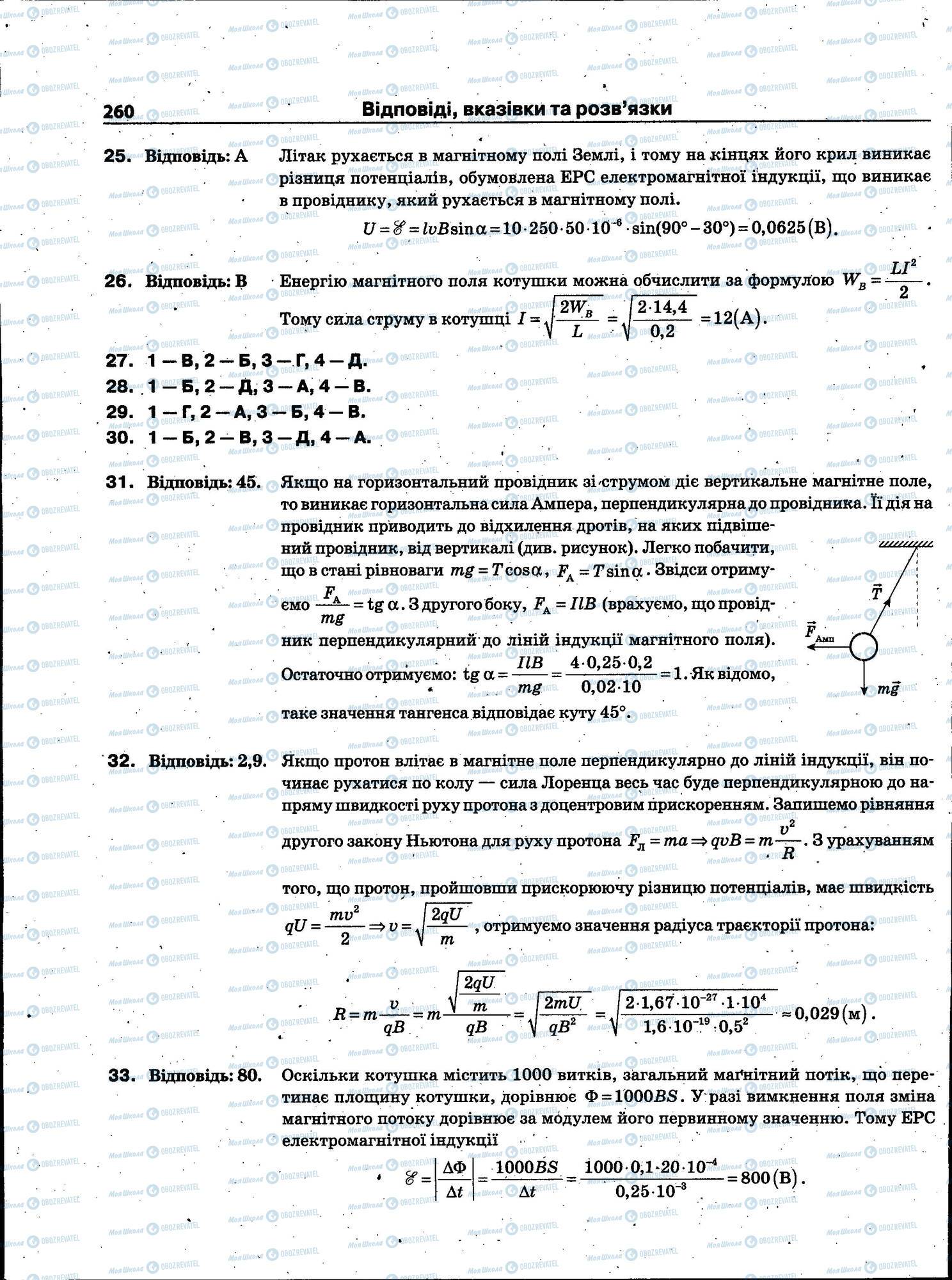 ЗНО Фізика 11 клас сторінка 260