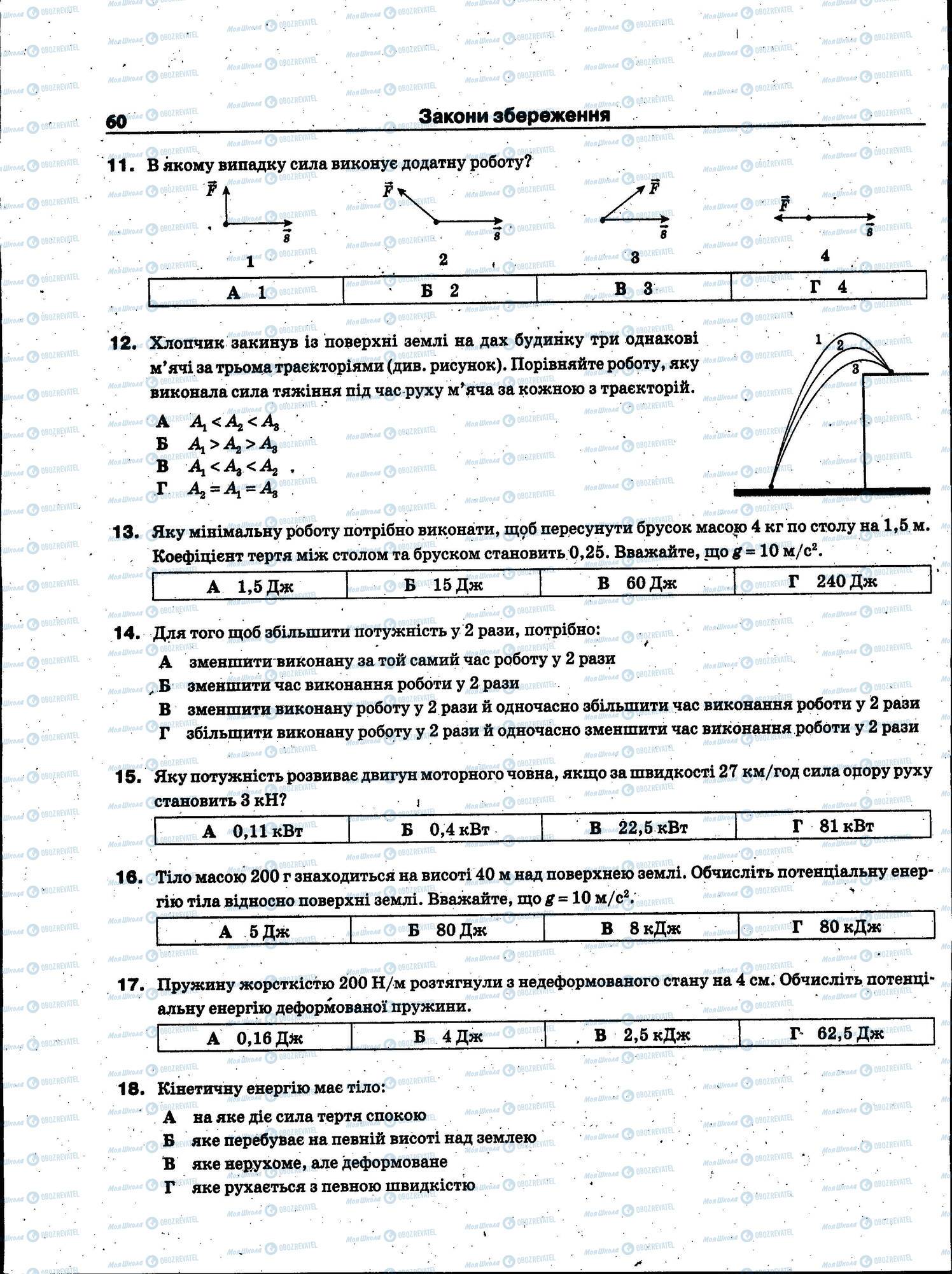 ЗНО Фізика 11 клас сторінка 060