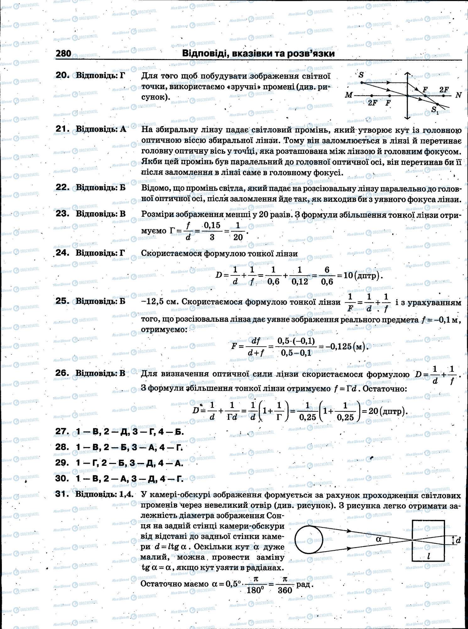 ЗНО Фізика 11 клас сторінка 280