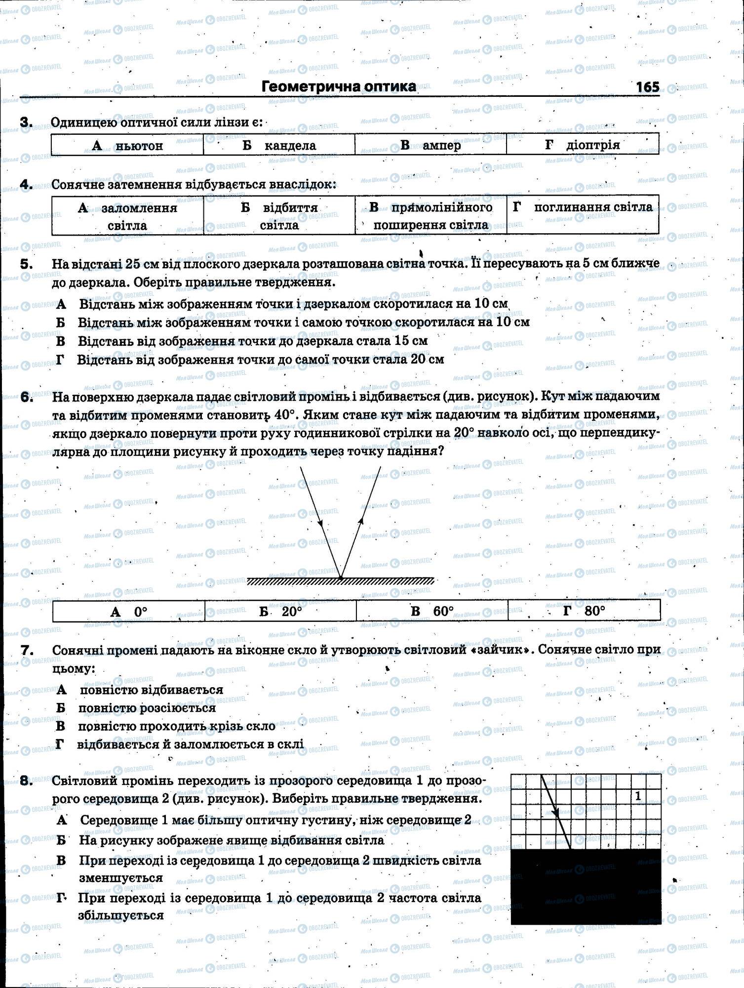 ЗНО Фізика 11 клас сторінка 165