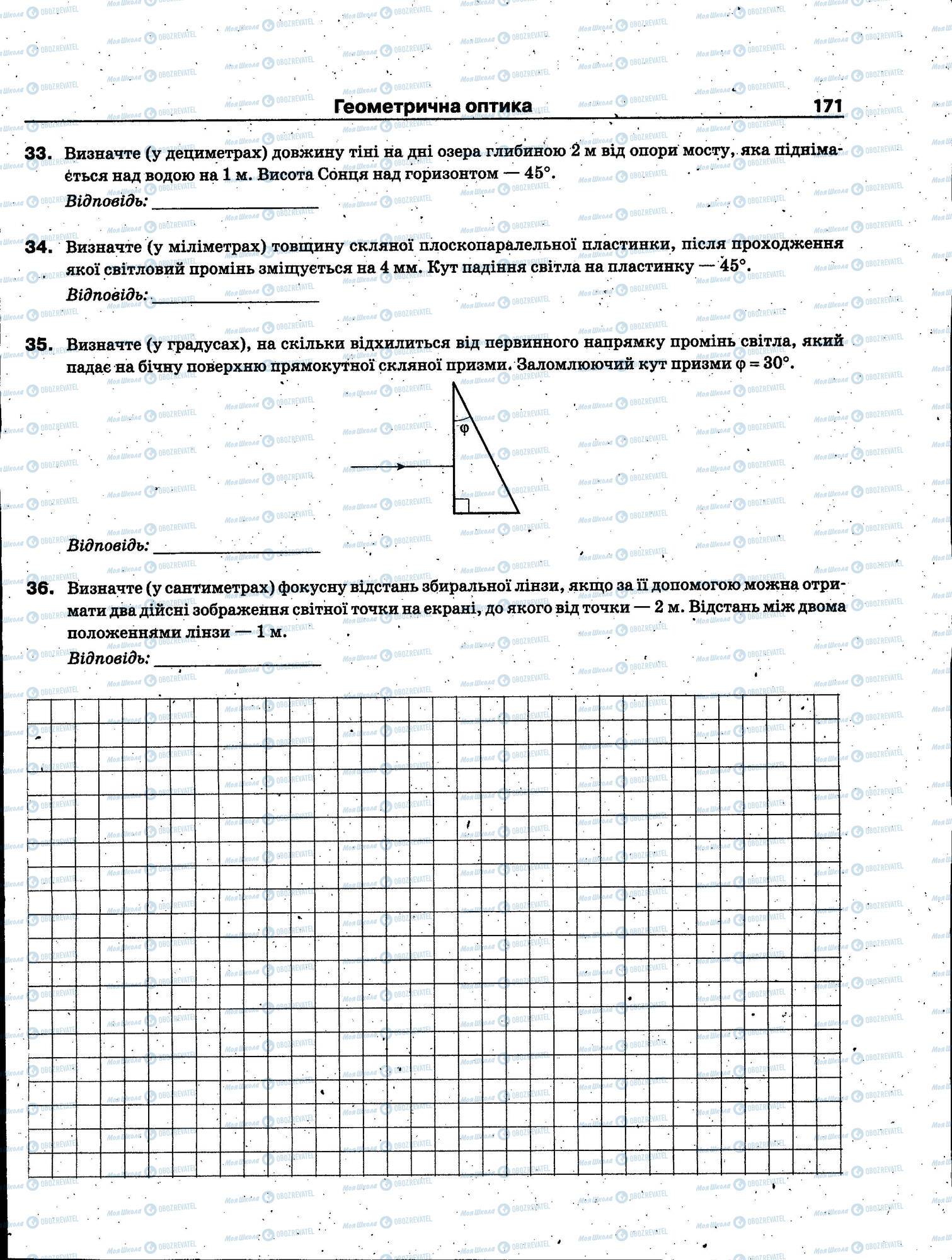 ЗНО Фізика 11 клас сторінка 171