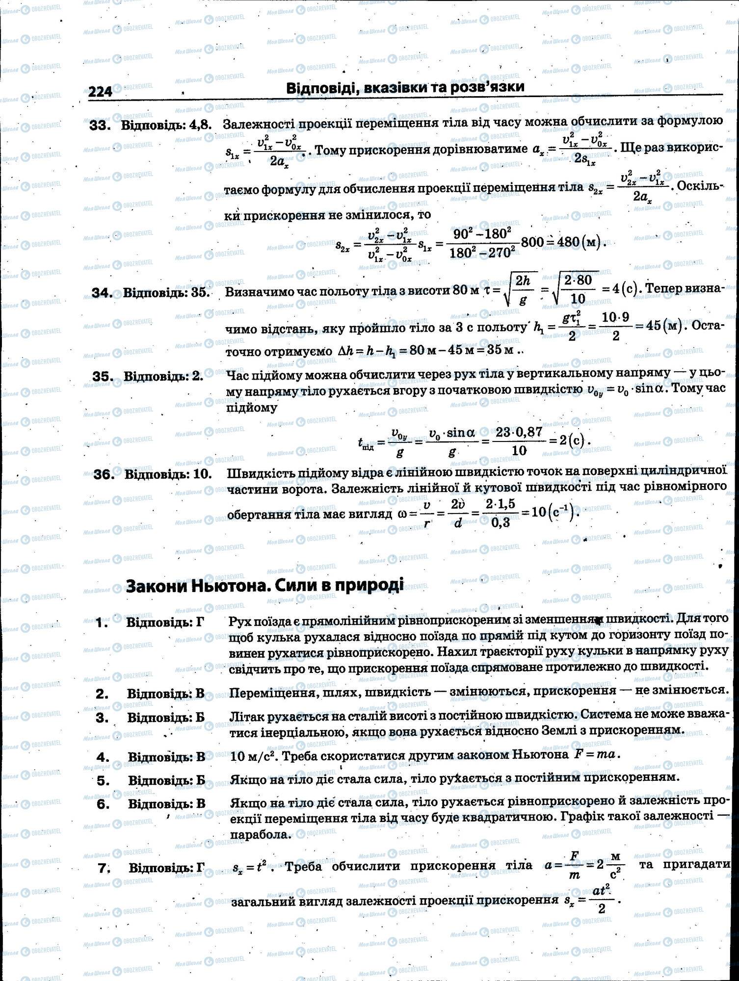 ЗНО Физика 11 класс страница 224