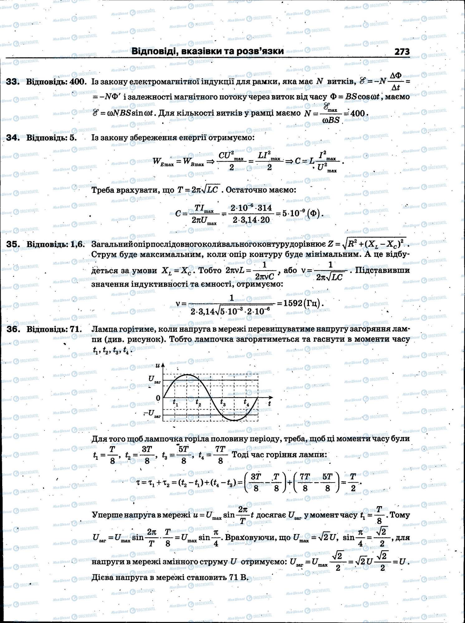 ЗНО Физика 11 класс страница 273