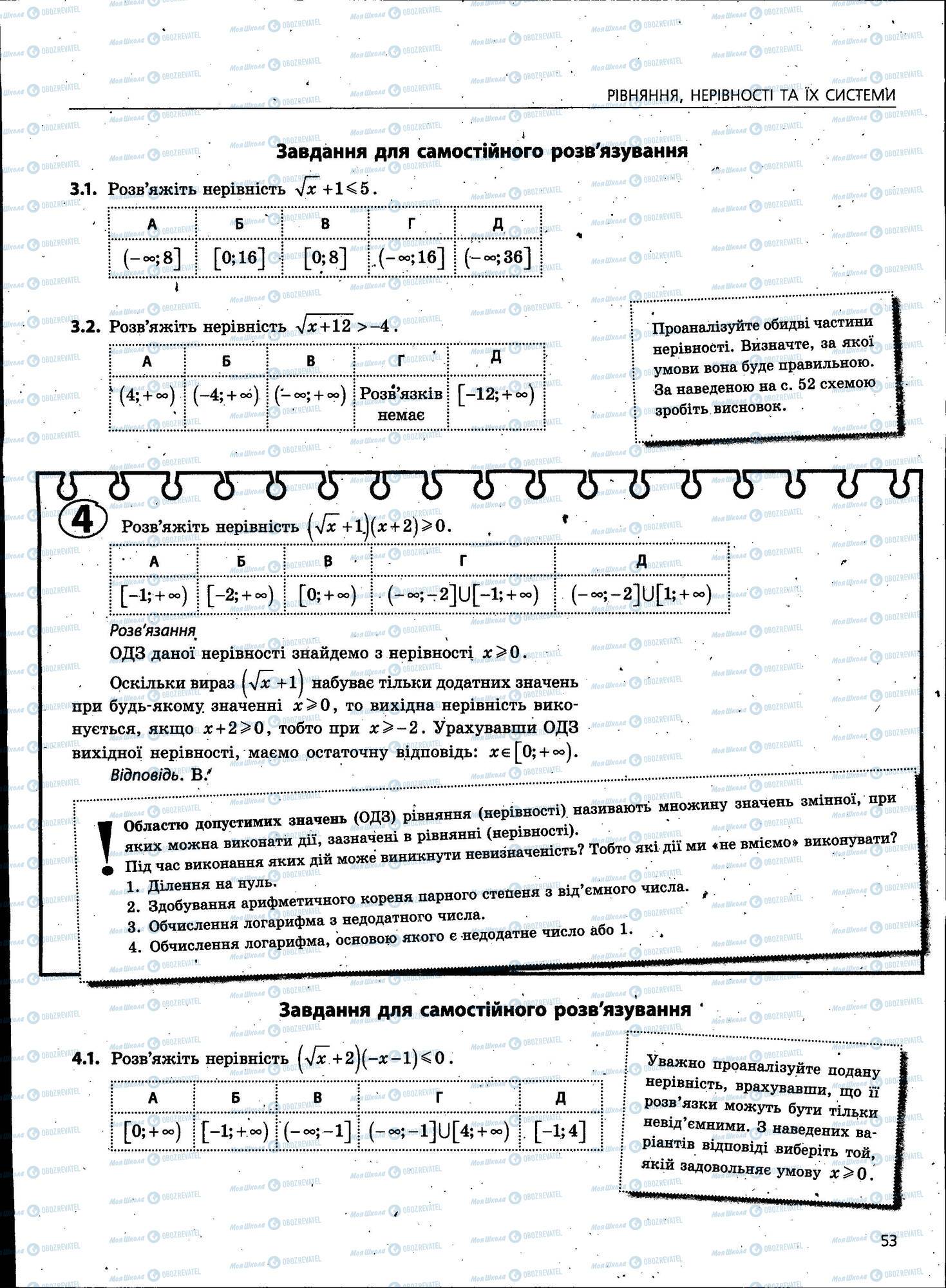 ЗНО Математика 11 клас сторінка 053