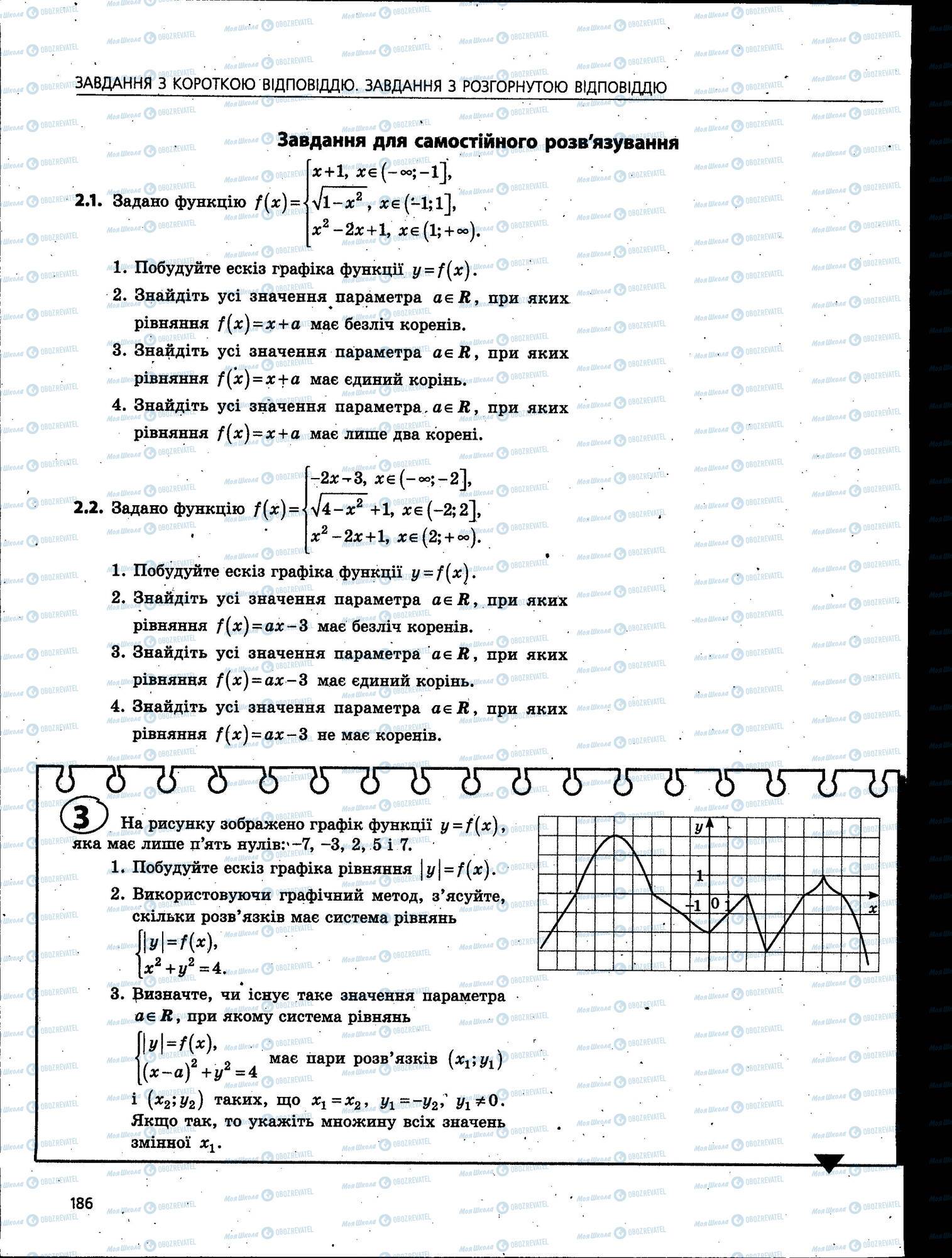 ЗНО Математика 11 класс страница 186