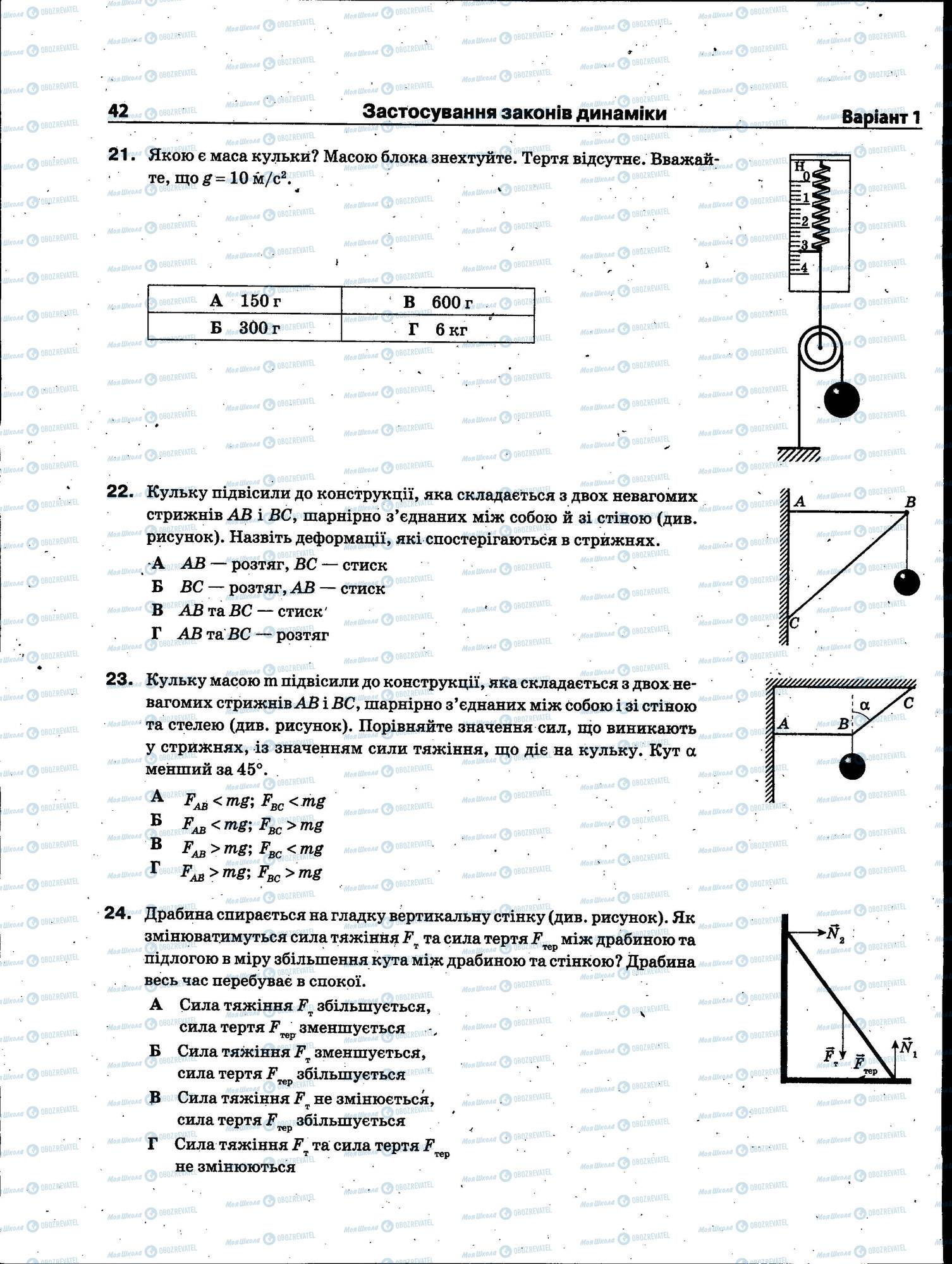 ЗНО Фізика 11 клас сторінка 042