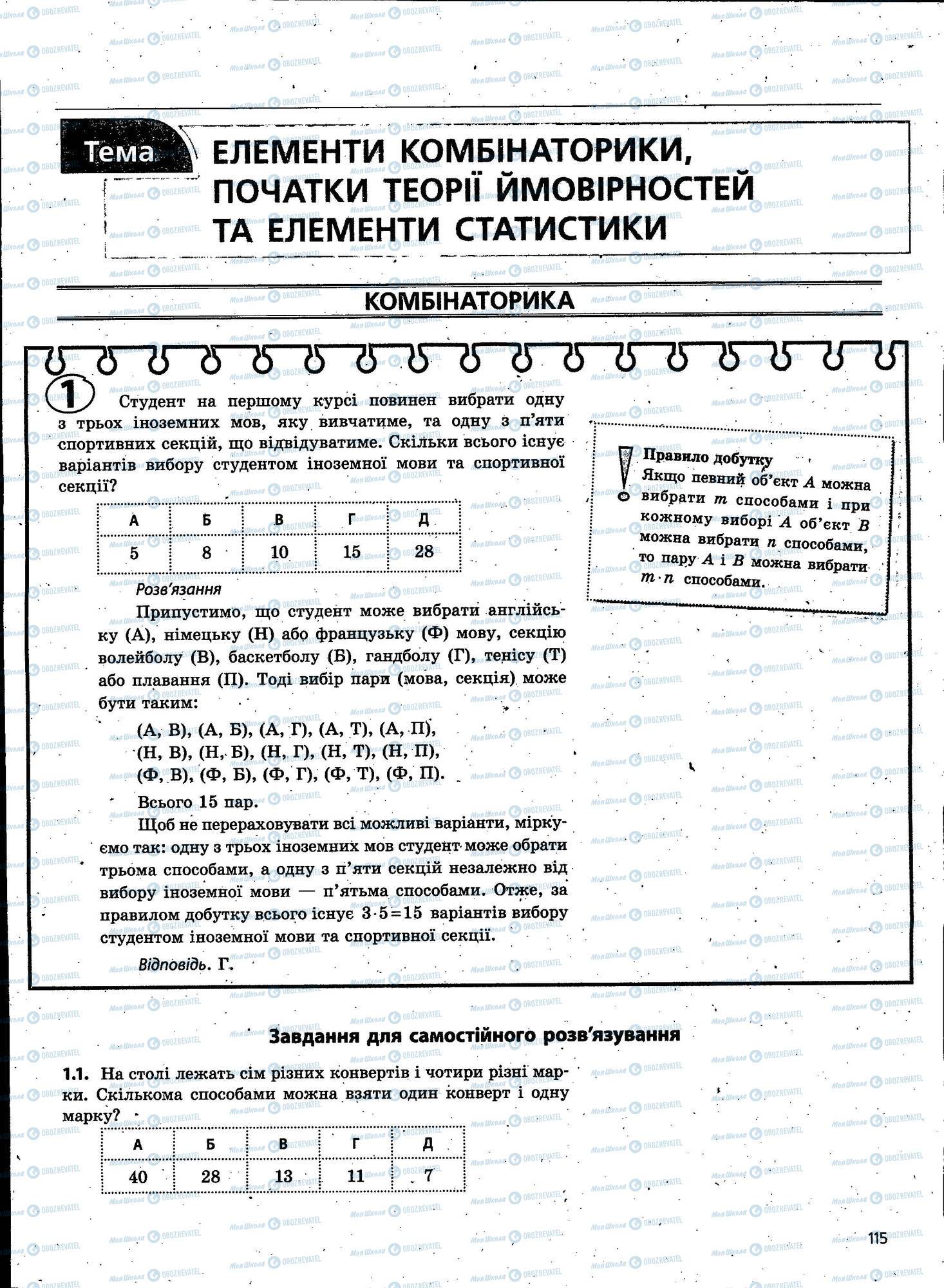 ЗНО Математика 11 класс страница 115