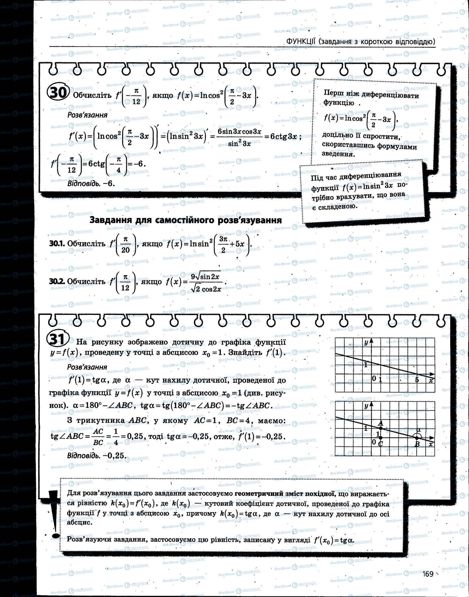 ЗНО Математика 11 клас сторінка 169