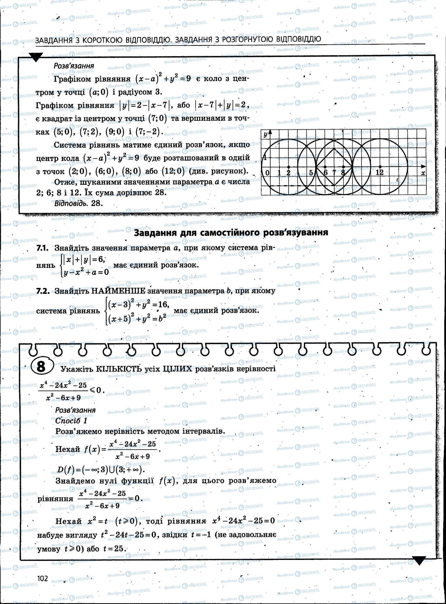 ЗНО Математика 11 клас сторінка 102