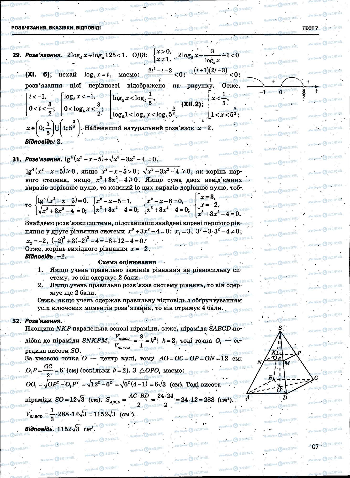 ЗНО Математика 11 клас сторінка 107