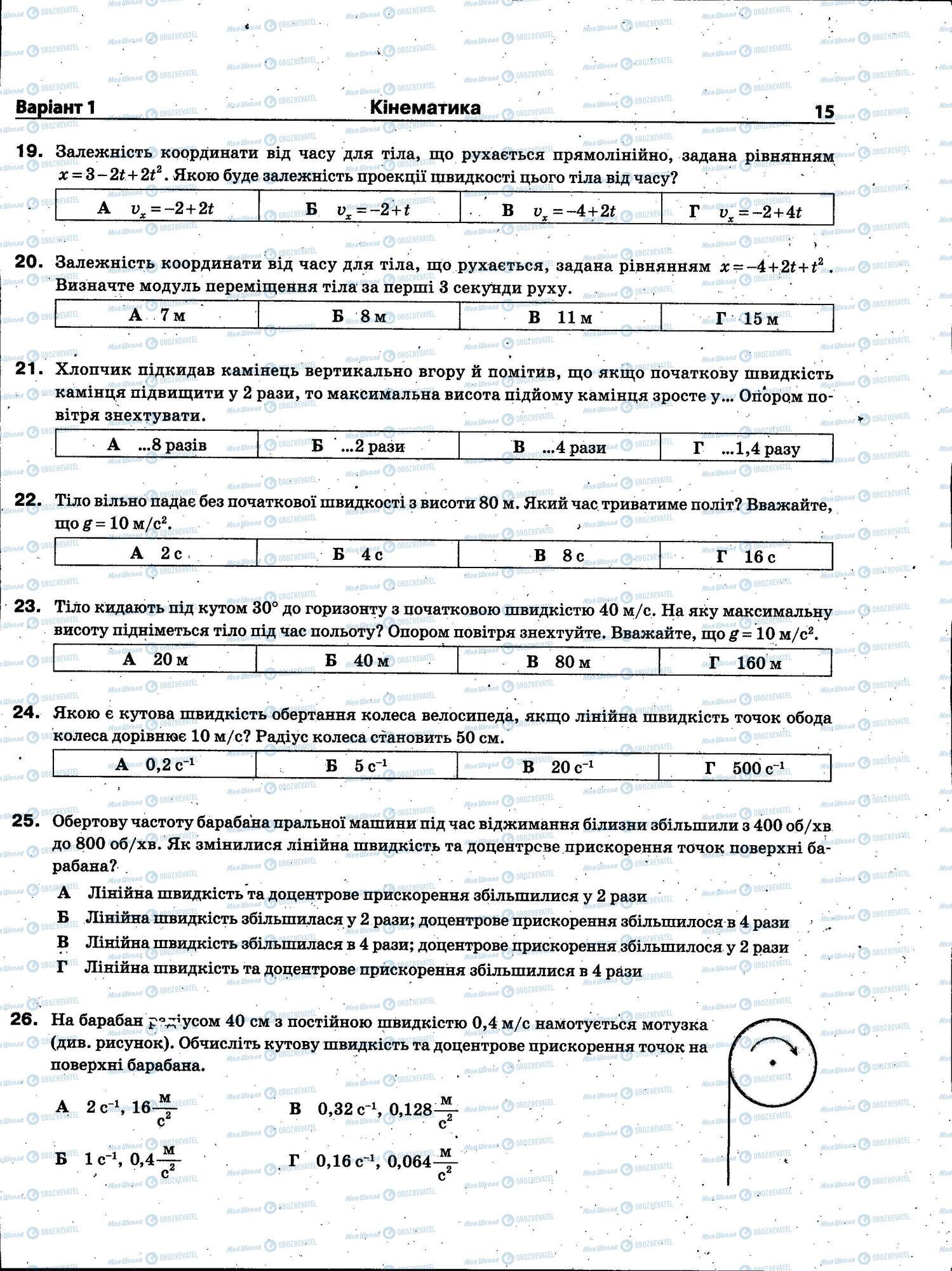 ЗНО Физика 11 класс страница 015