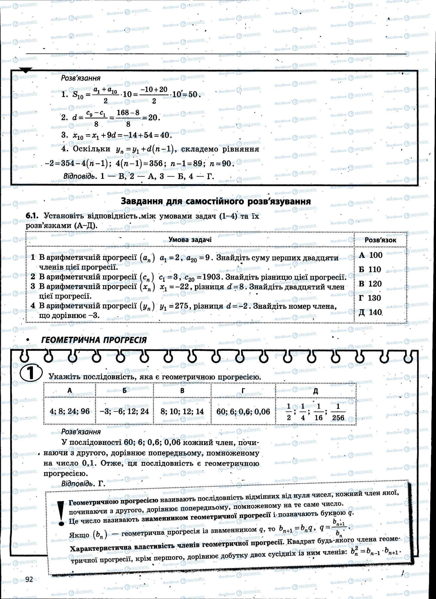 ЗНО Математика 11 клас сторінка 092