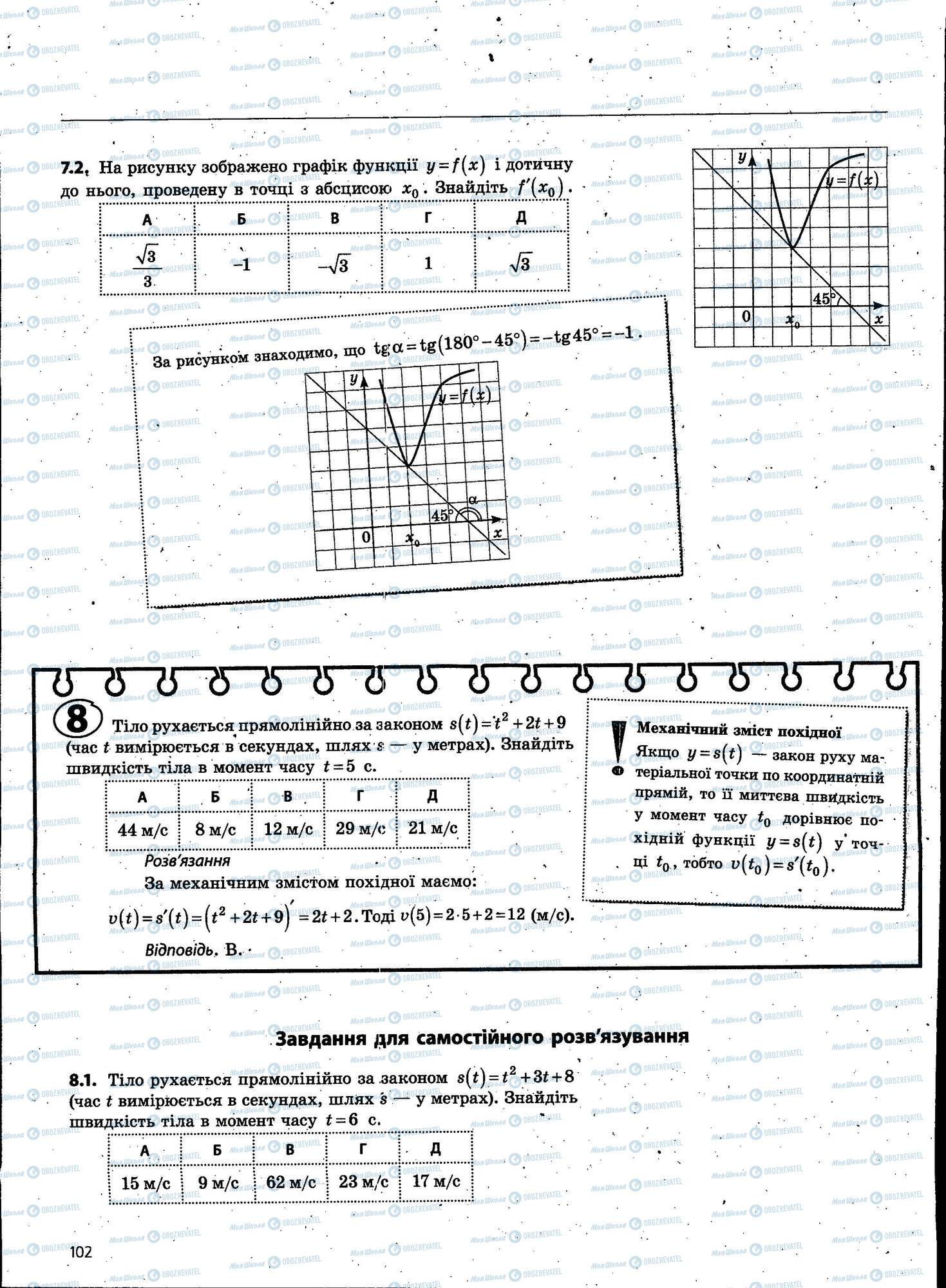 ЗНО Математика 11 клас сторінка 102