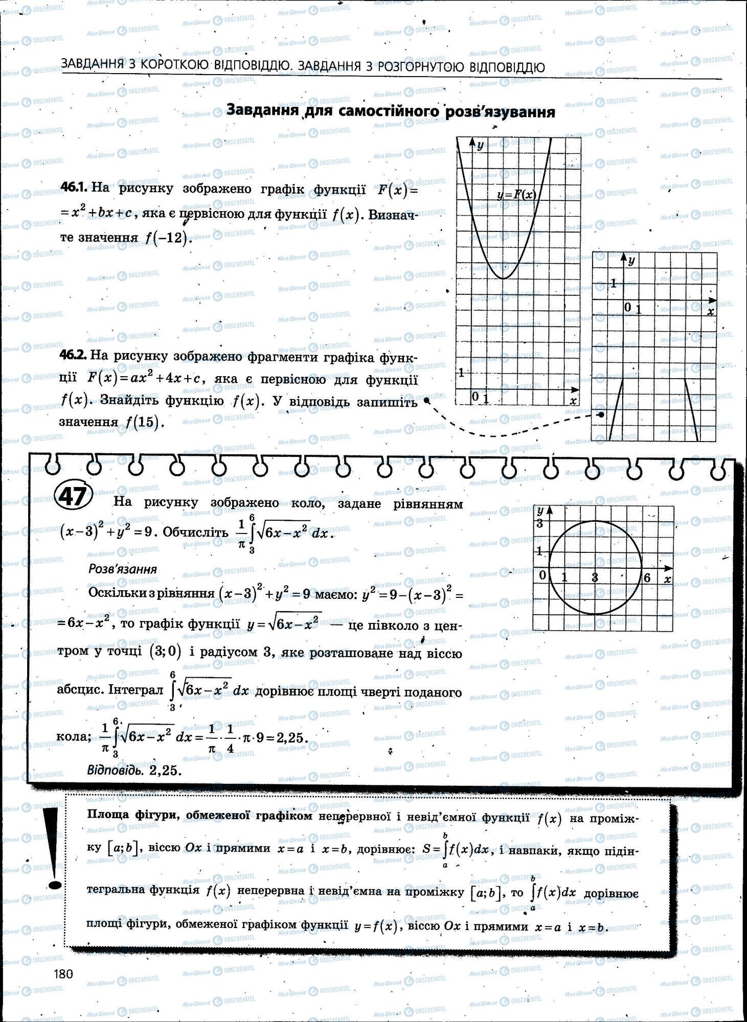 ЗНО Математика 11 класс страница 180