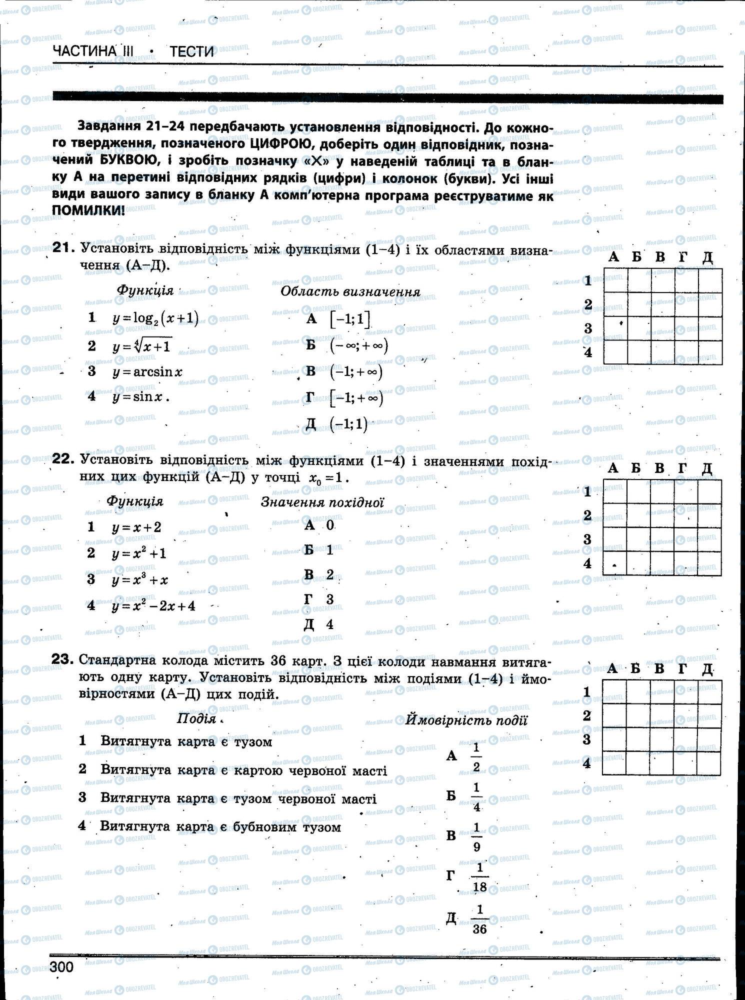 ЗНО Математика 11 класс страница 300