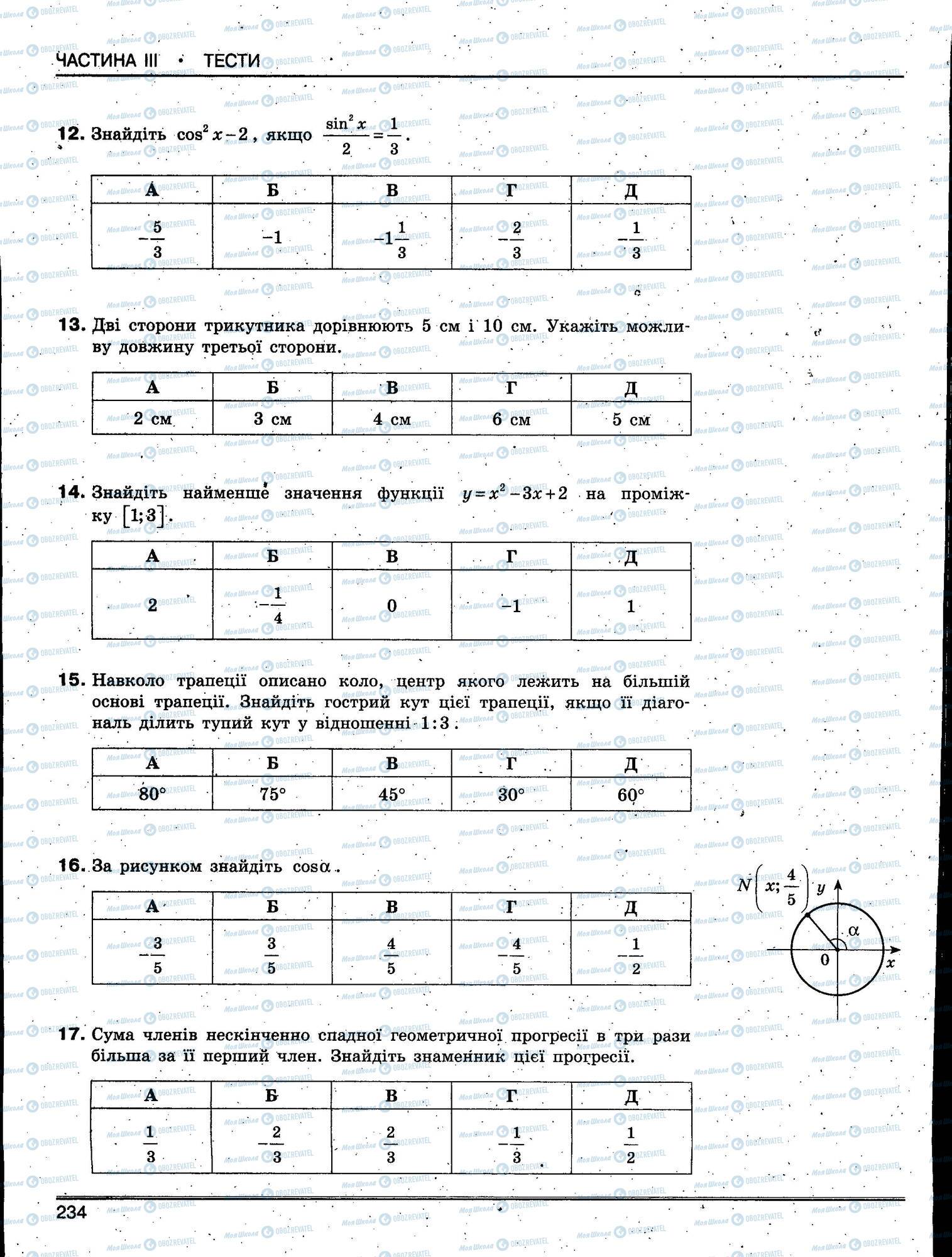 ЗНО Математика 11 клас сторінка 234