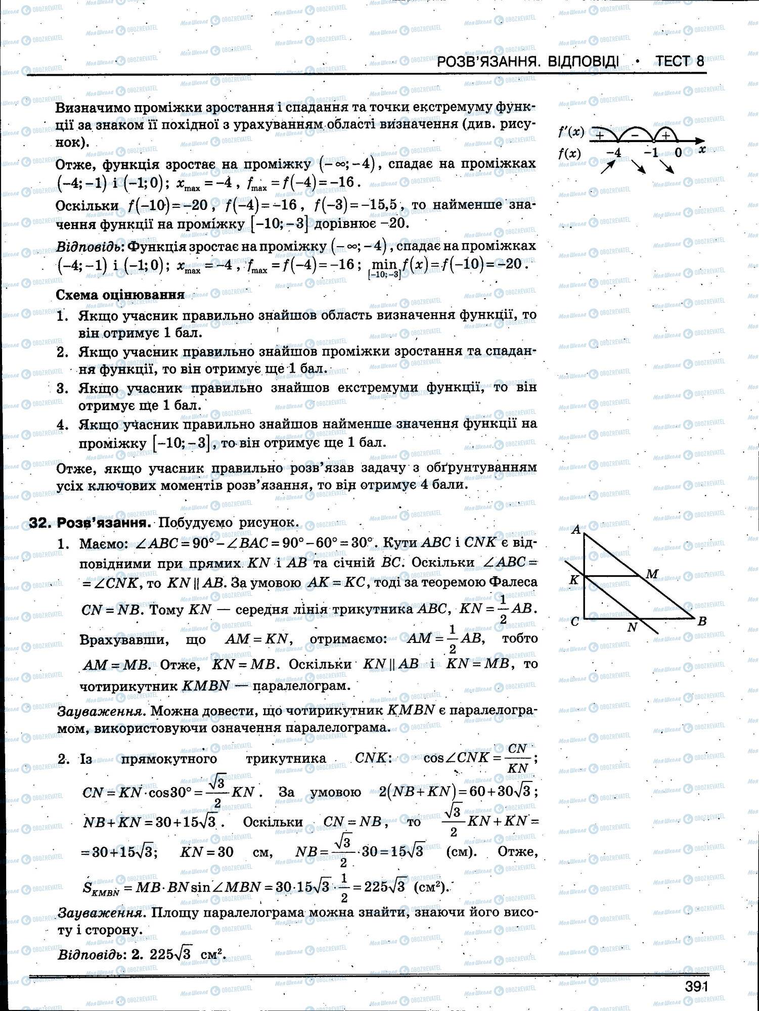 ЗНО Математика 11 клас сторінка 391