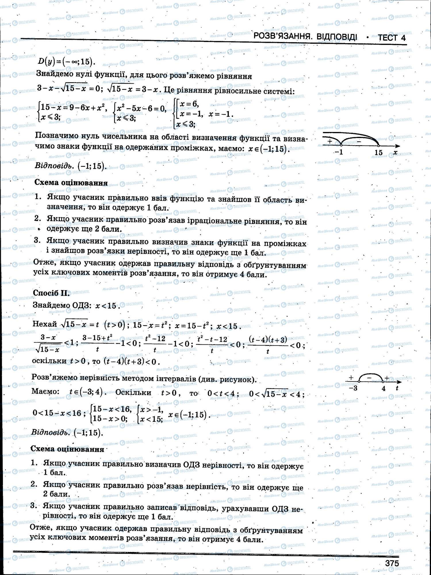 ЗНО Математика 11 класс страница 375