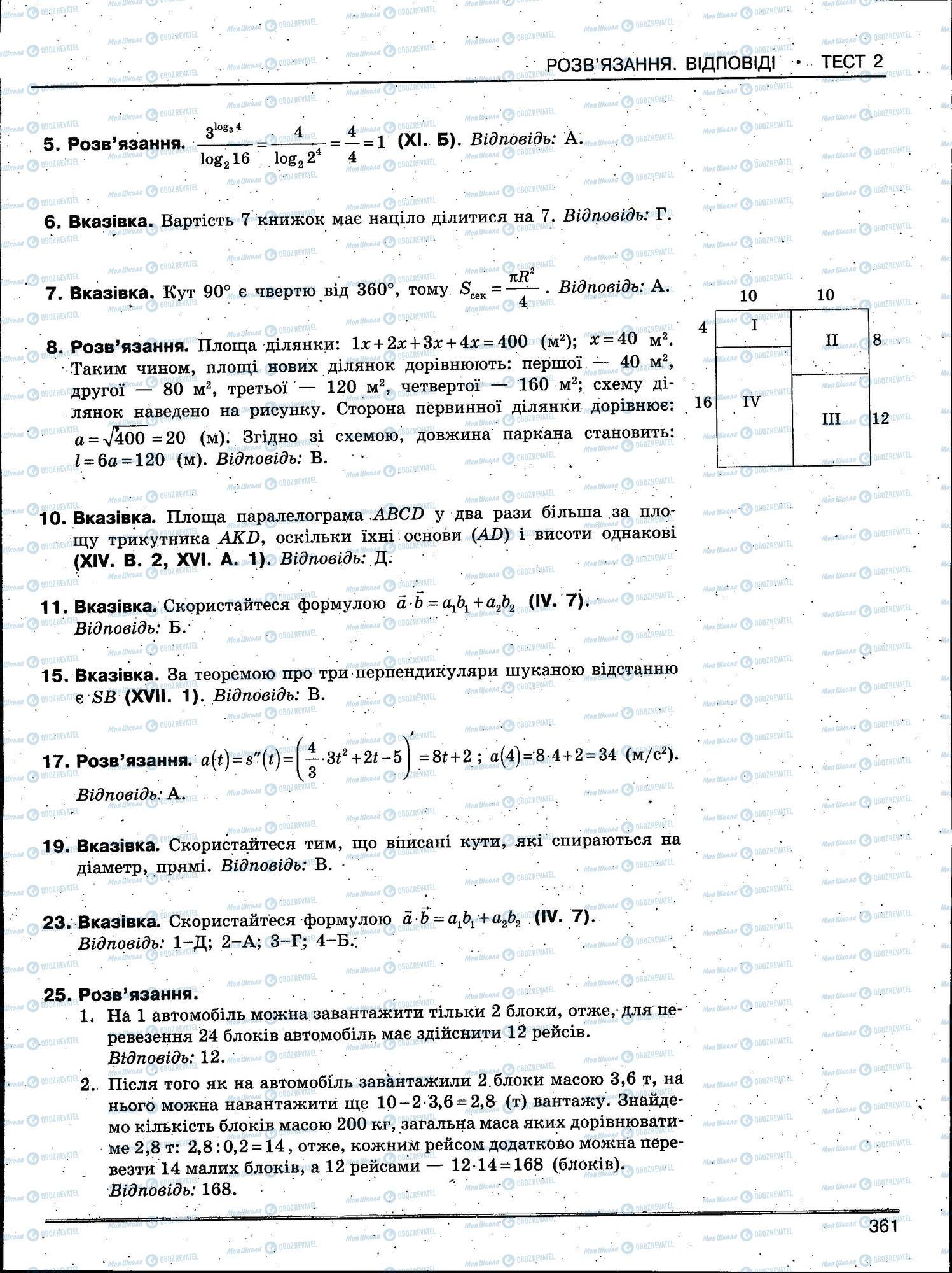ЗНО Математика 11 класс страница 361