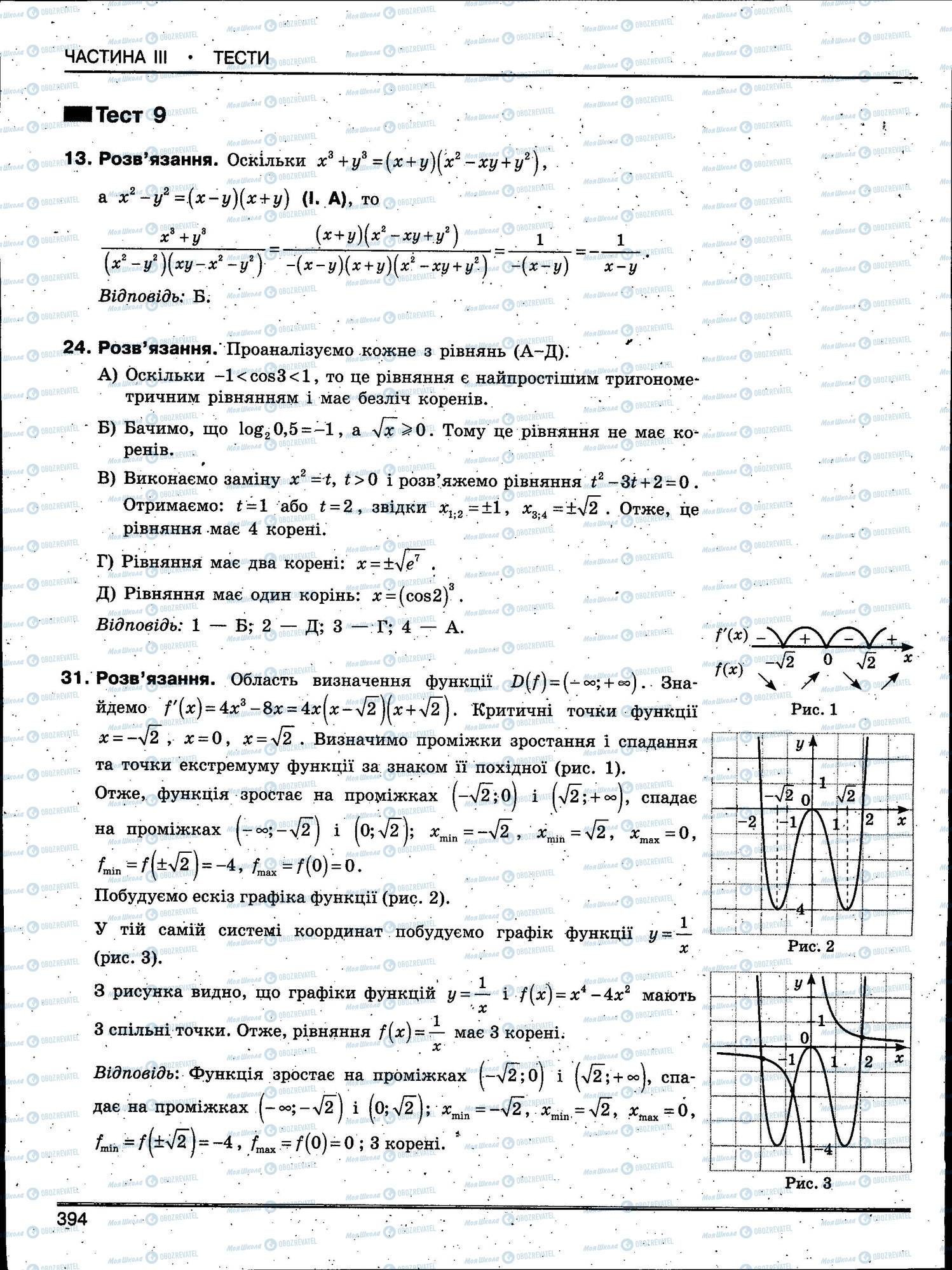 ЗНО Математика 11 клас сторінка 394