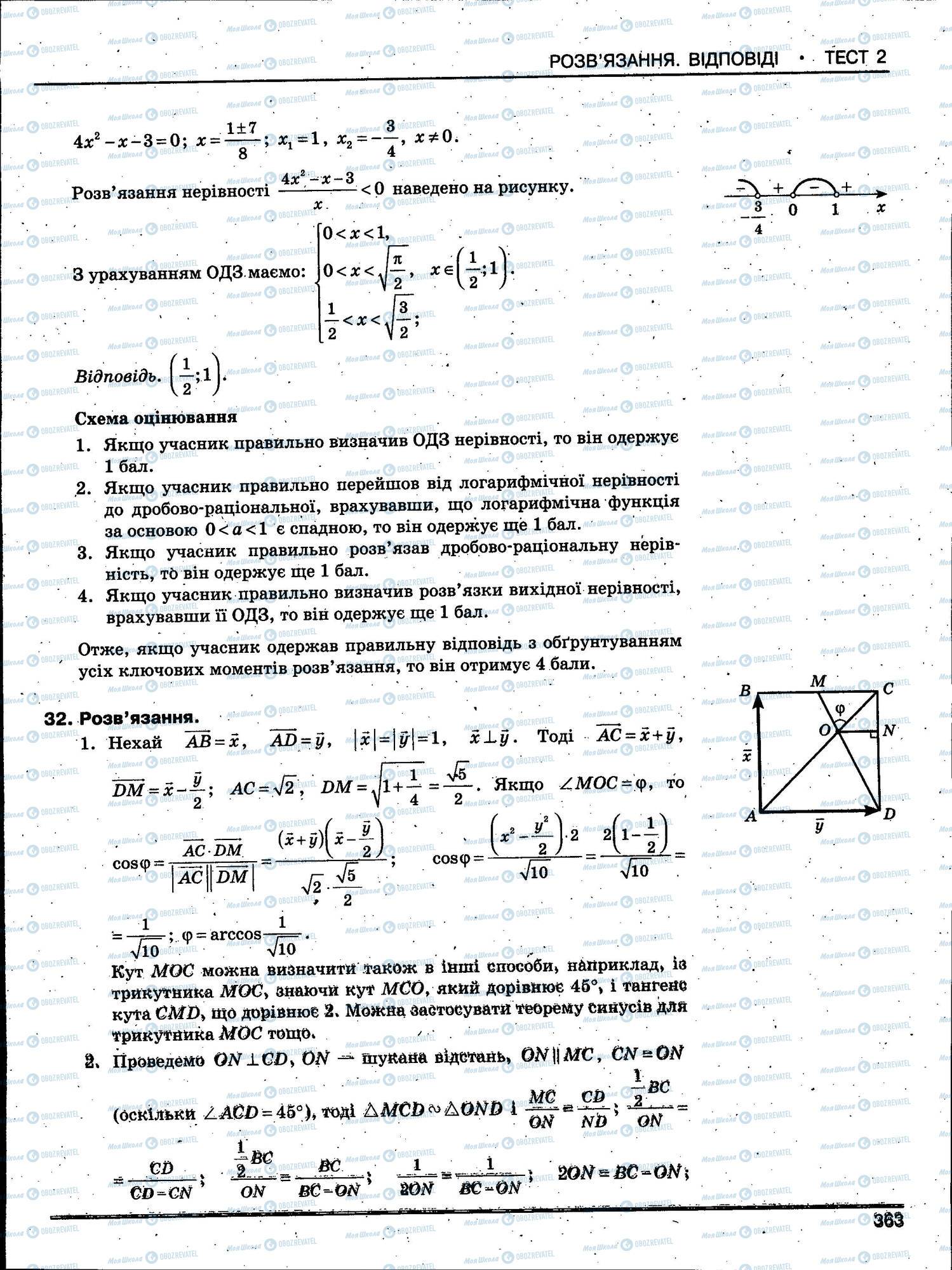 ЗНО Математика 11 класс страница 363