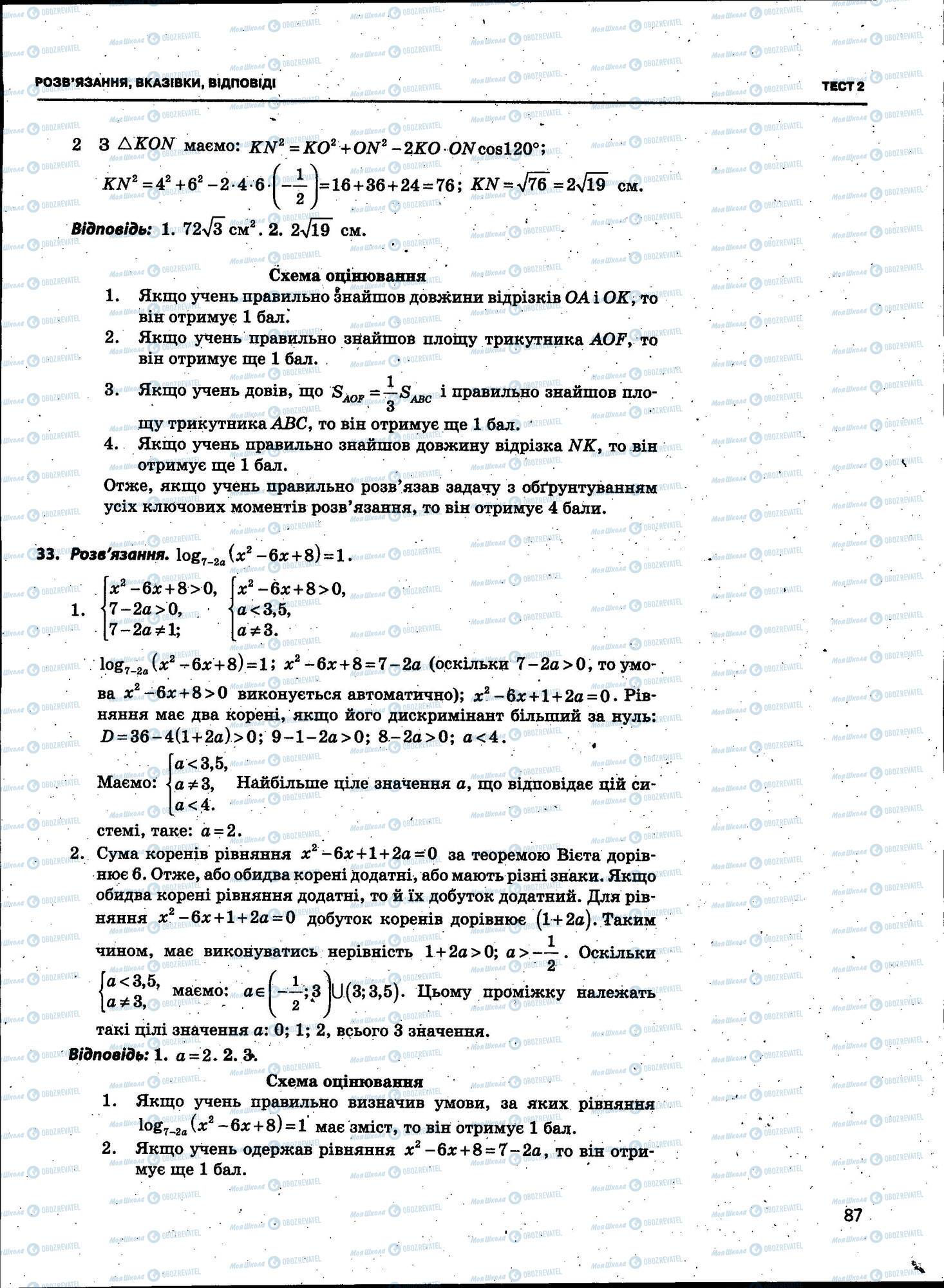ЗНО Математика 11 класс страница 087