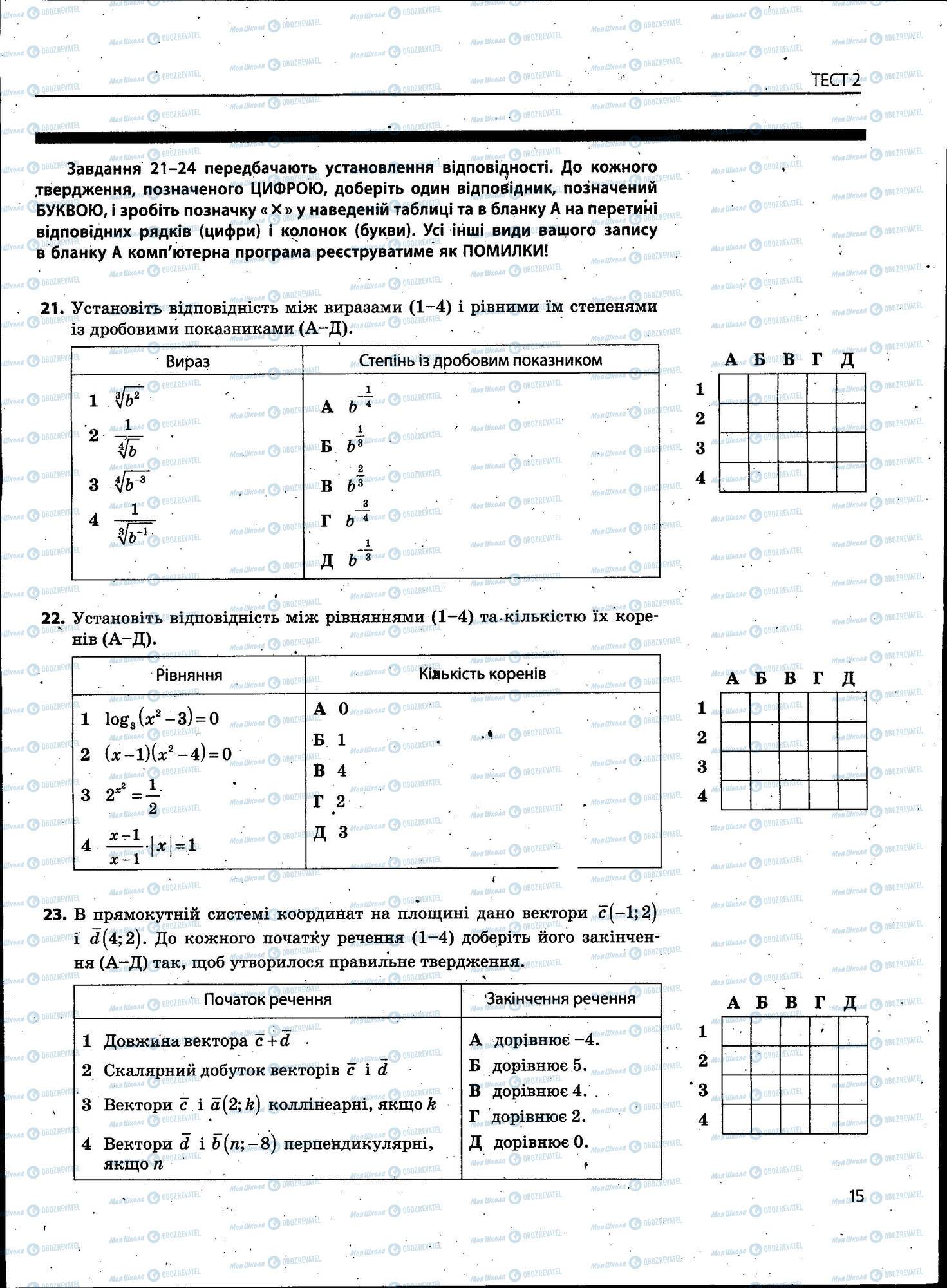 ЗНО Математика 11 класс страница 015