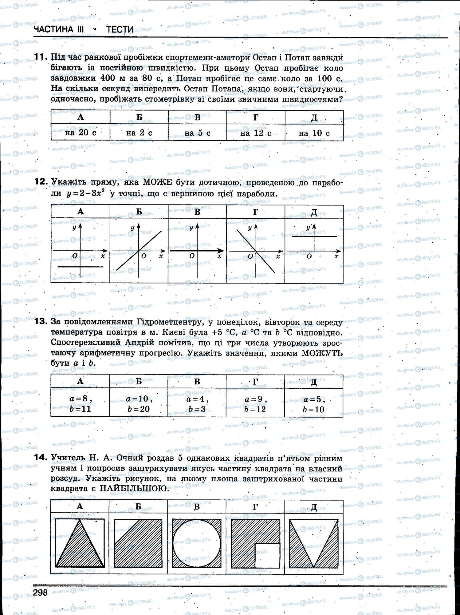 ЗНО Математика 11 класс страница 298