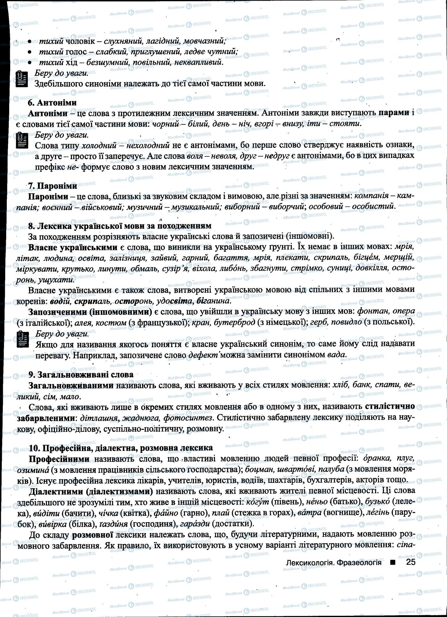 ДПА Українська мова 11 клас сторінка 025