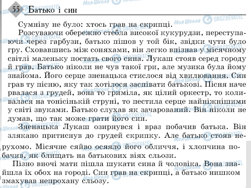 ДПА Українська мова 9 клас сторінка 55
