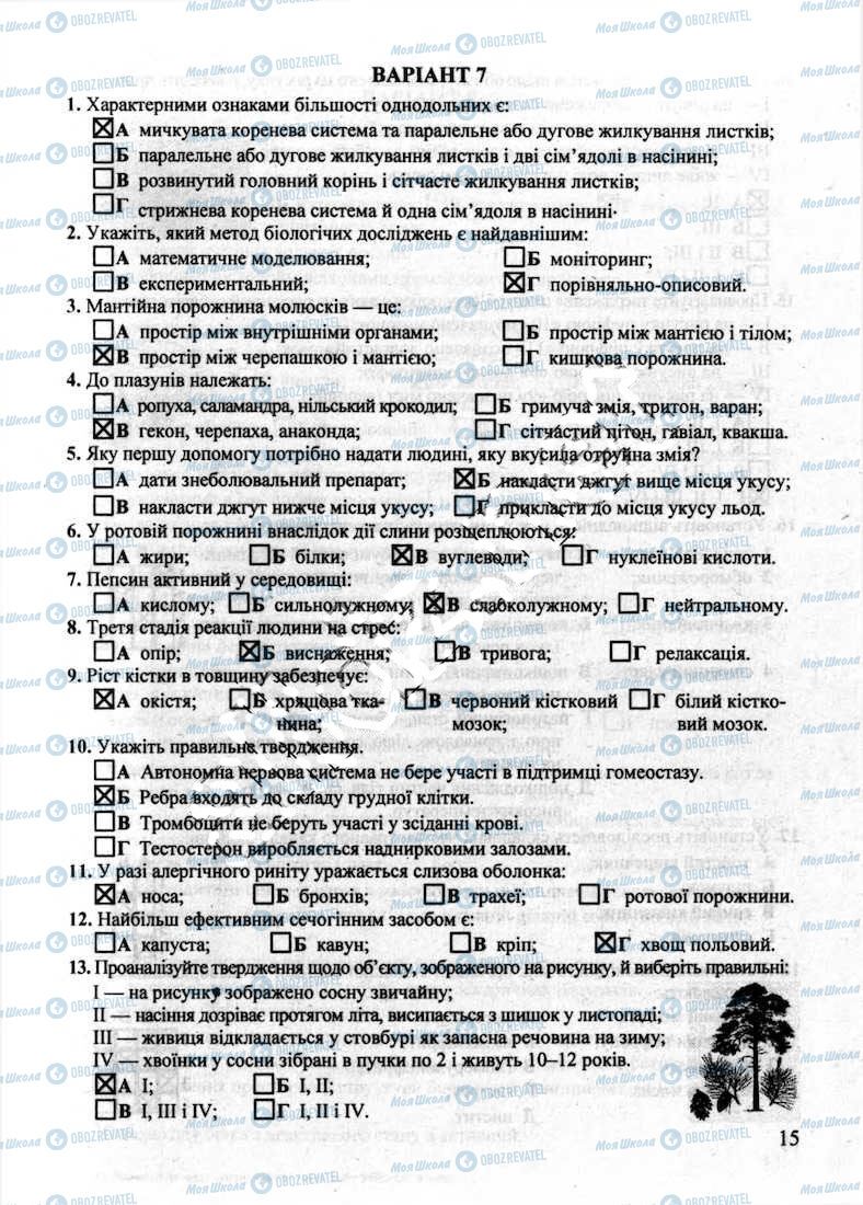 ДПА Биология 9 класс страница 15
