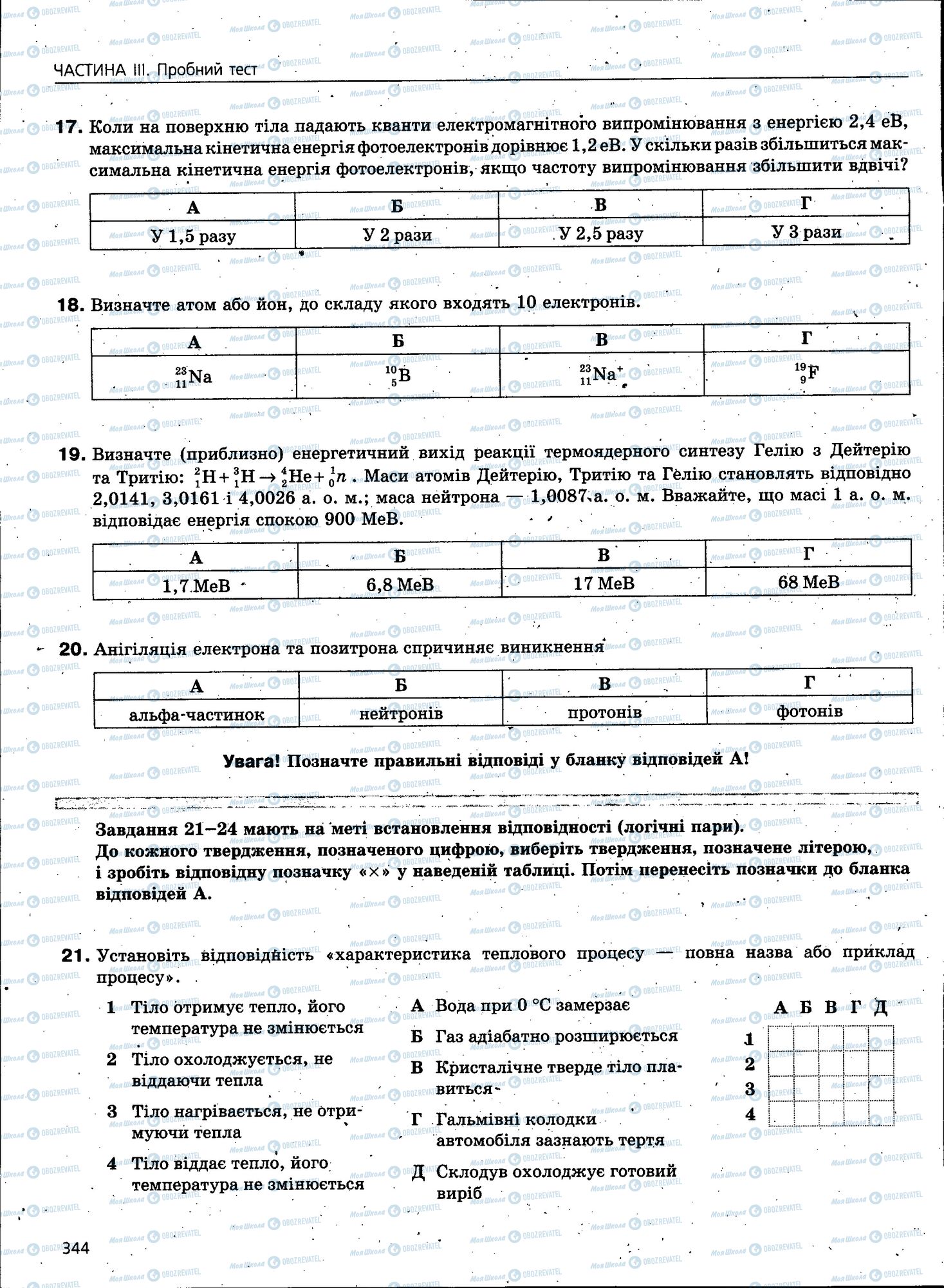 ЗНО Физика 11 класс страница 344