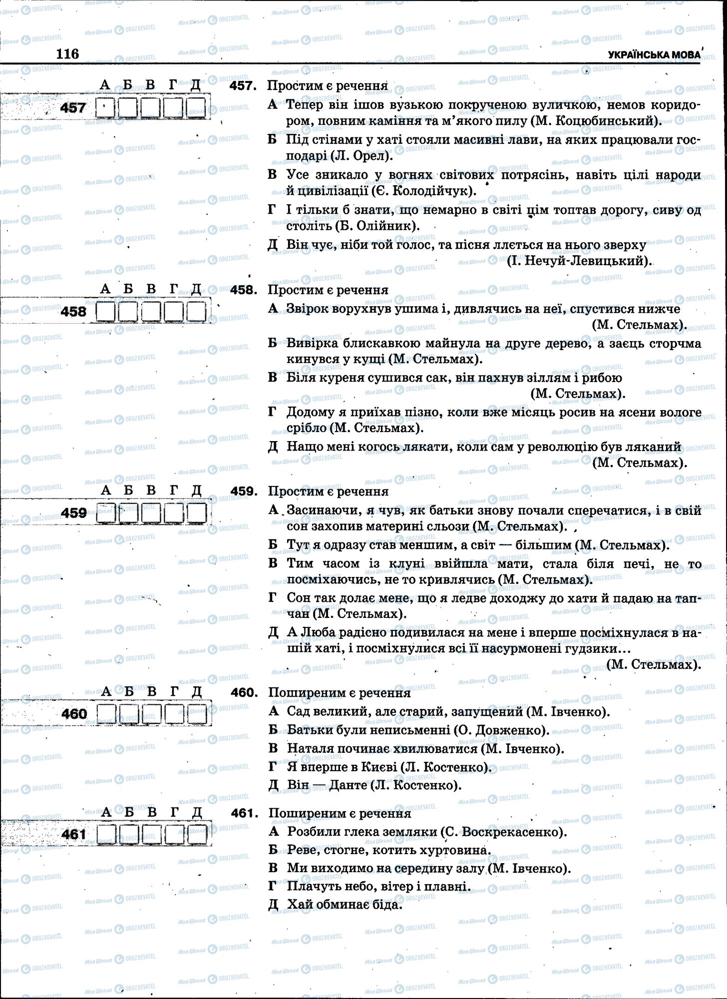ЗНО Укр мова 11 класс страница 114