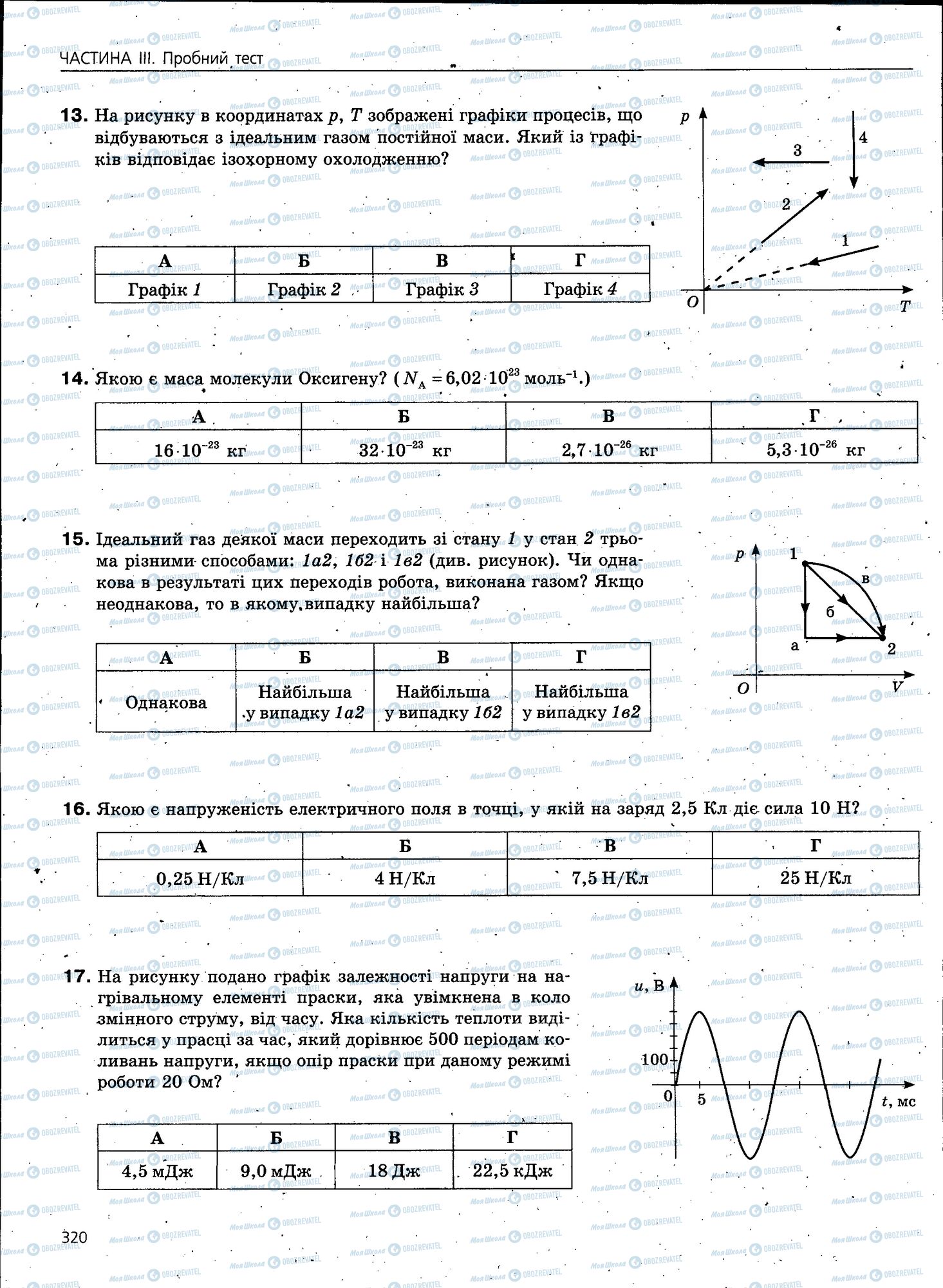 ЗНО Фізика 11 клас сторінка 320