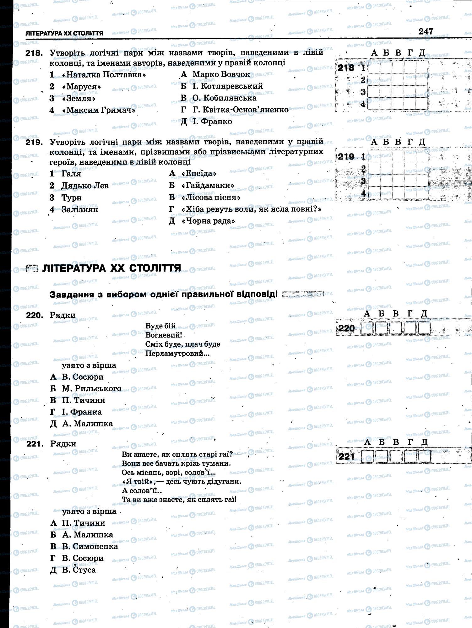 ЗНО Українська мова 11 клас сторінка 245