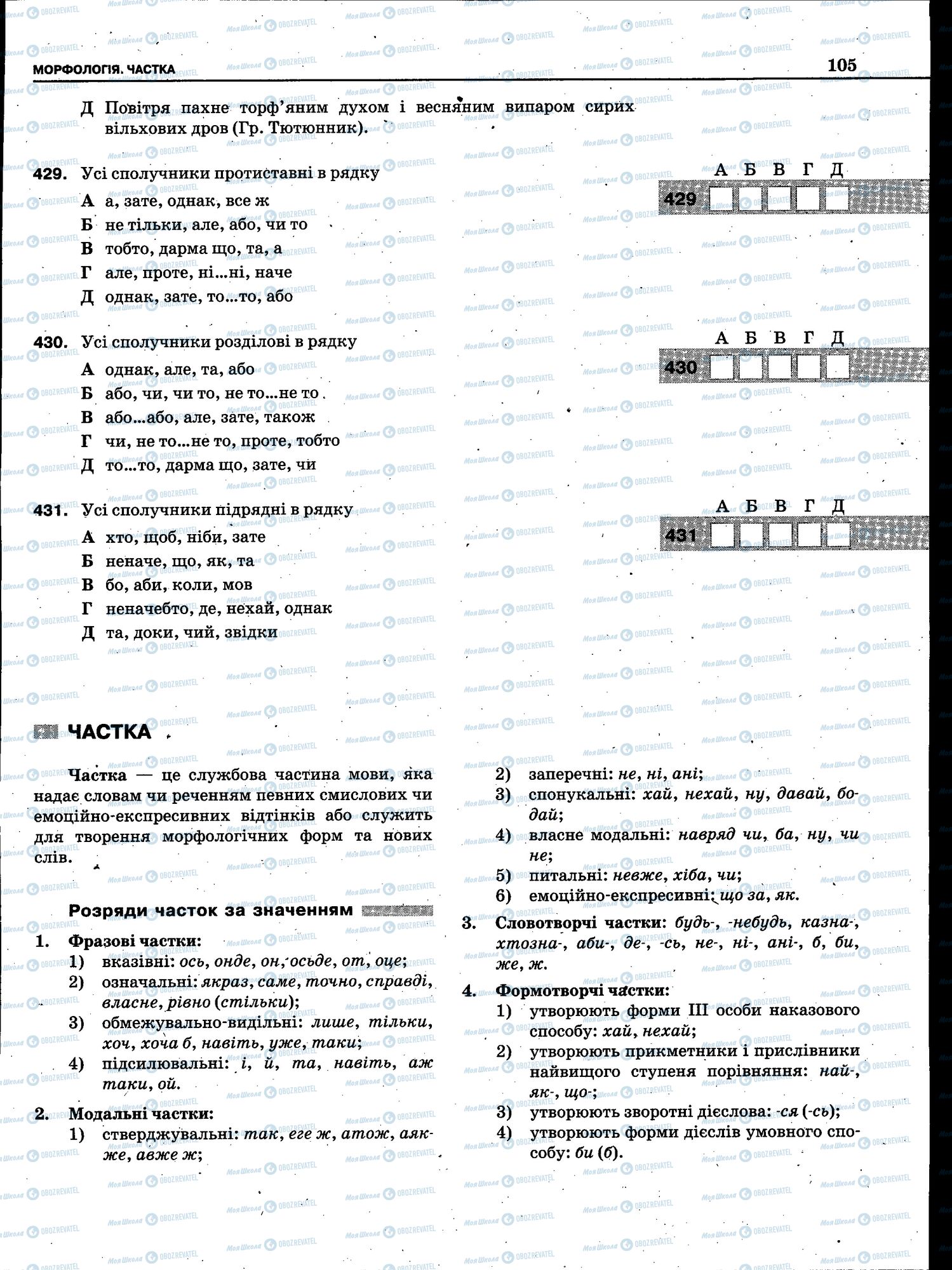 ЗНО Укр мова 11 класс страница 103