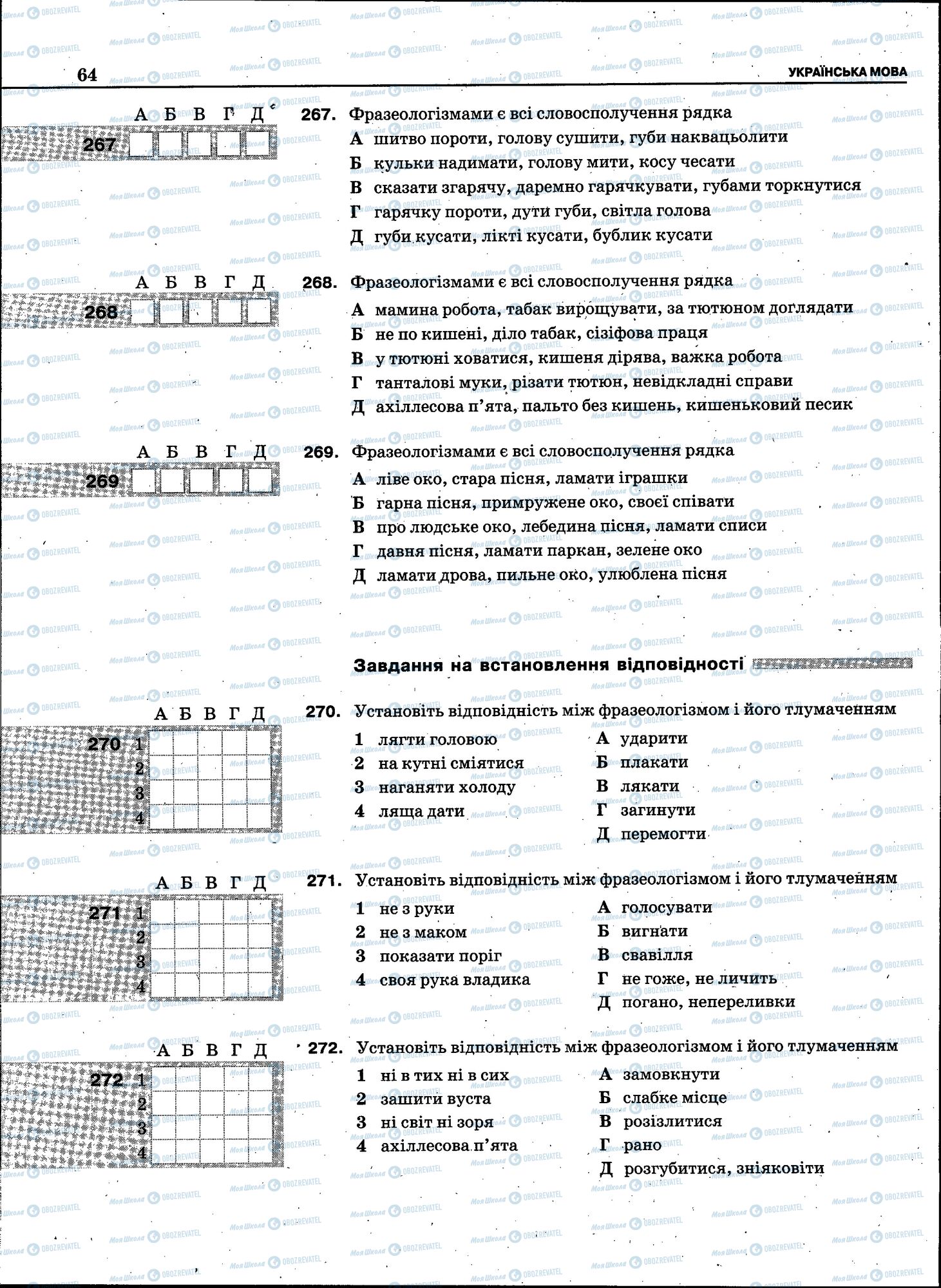 ЗНО Укр мова 11 класс страница 062