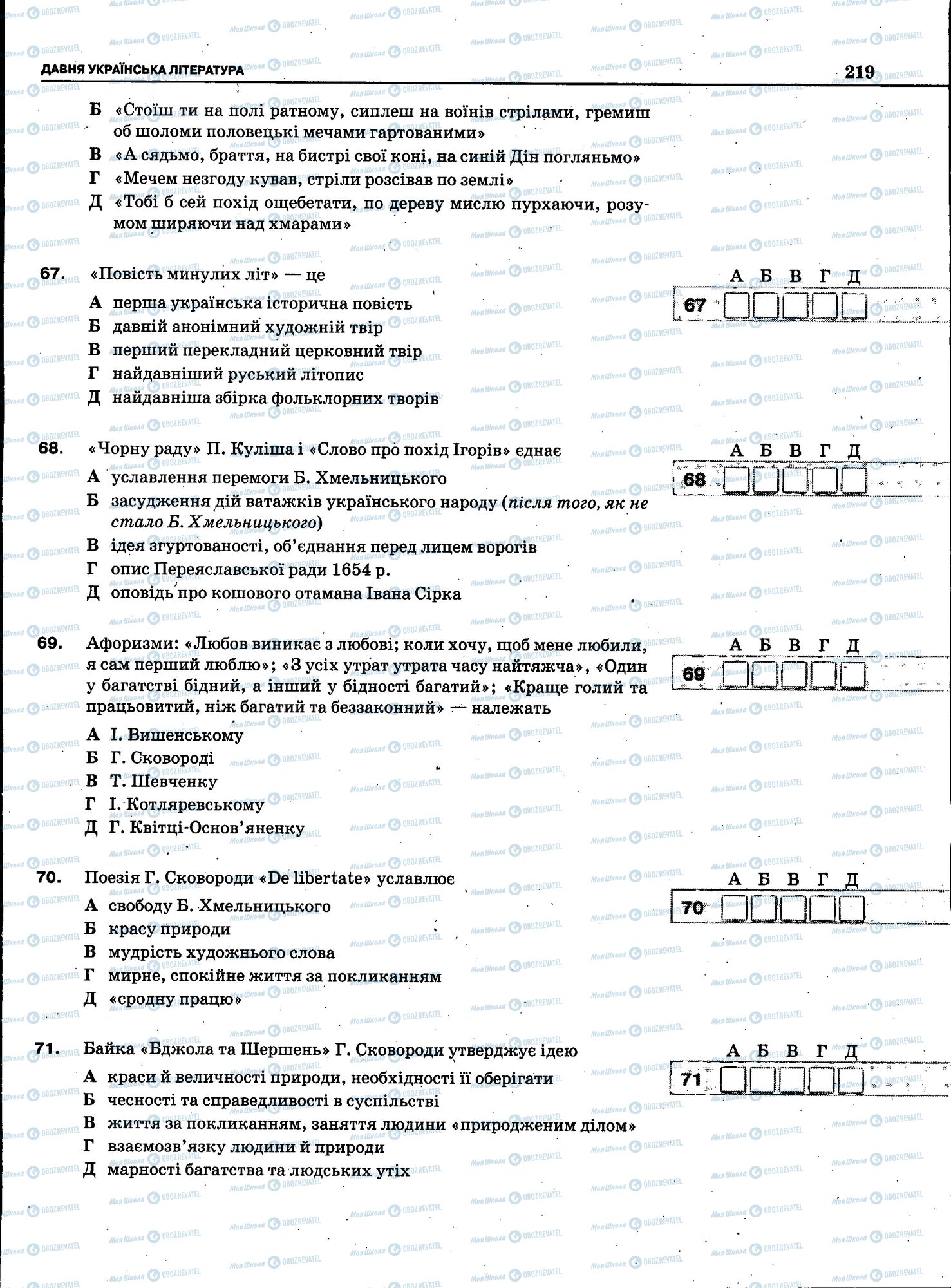 ЗНО Українська мова 11 клас сторінка 217