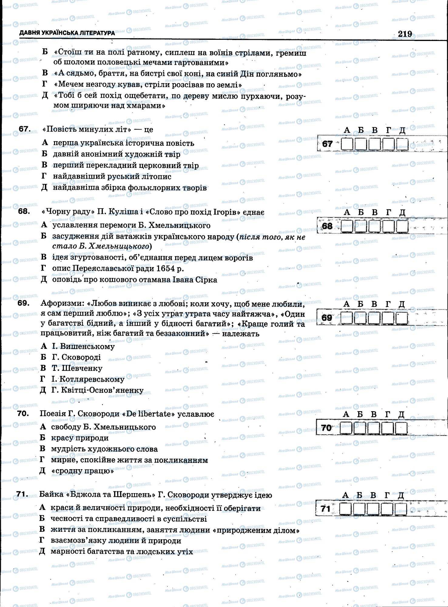 ЗНО Укр мова 11 класс страница 217